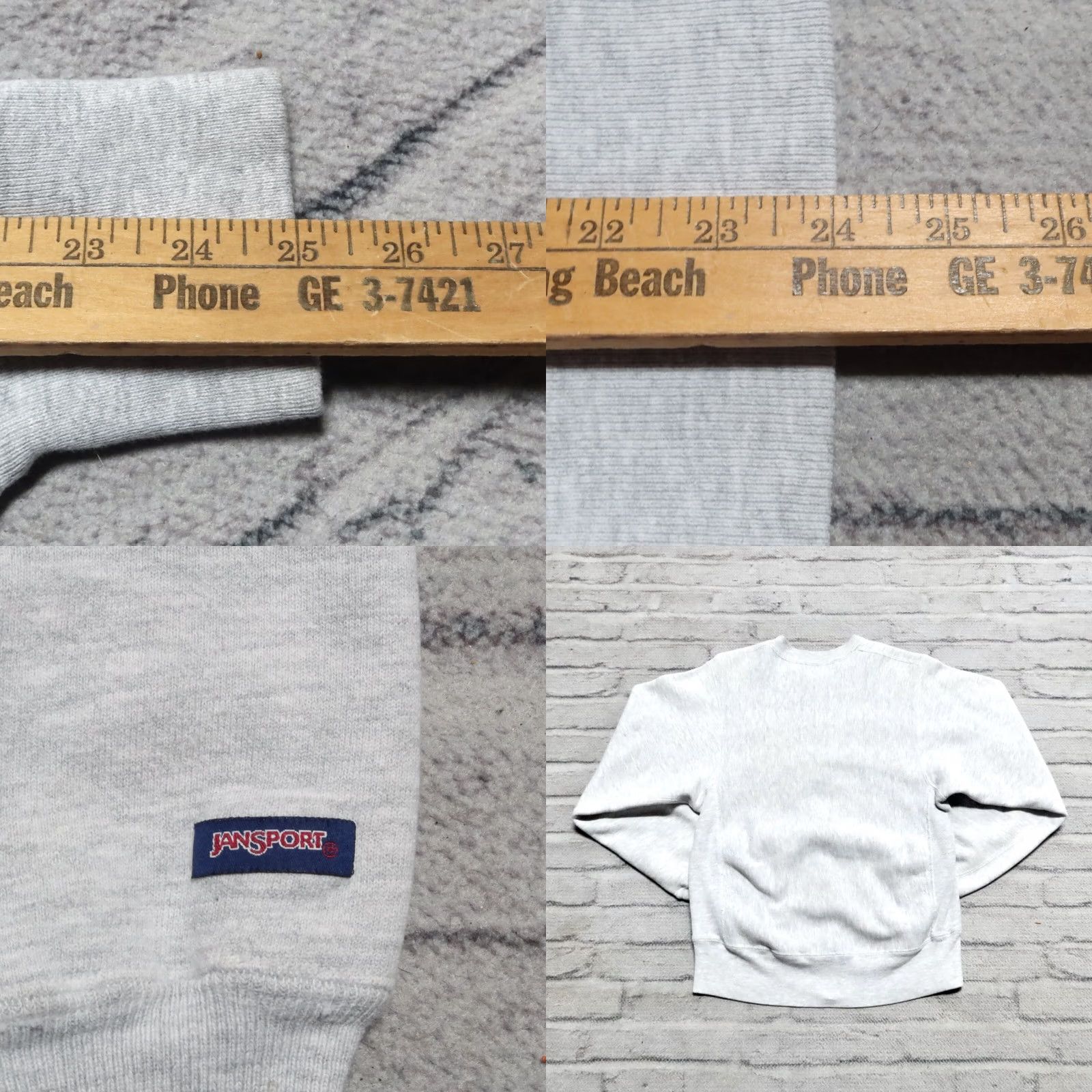 Jansport Vintage JanSport Sweatshirt Union Logo Crew Neck S Heather Mens XS Size US S / EU 44-46 / 1 - 8 Thumbnail