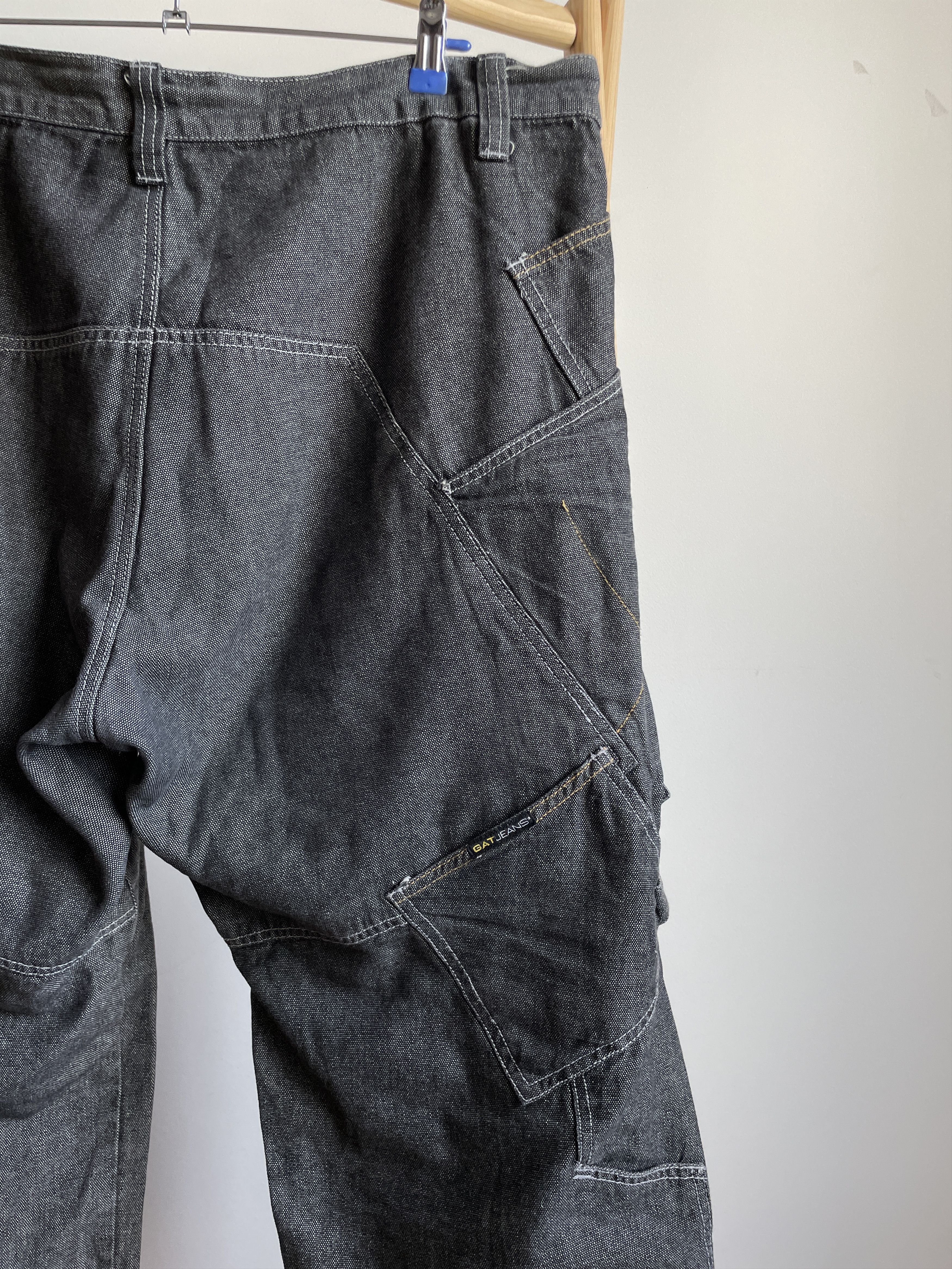 Other Gat Jeans Vintage 90's Made in USA Wide Leg Baggy Denim Size US 38 / EU 54 - 10 Thumbnail