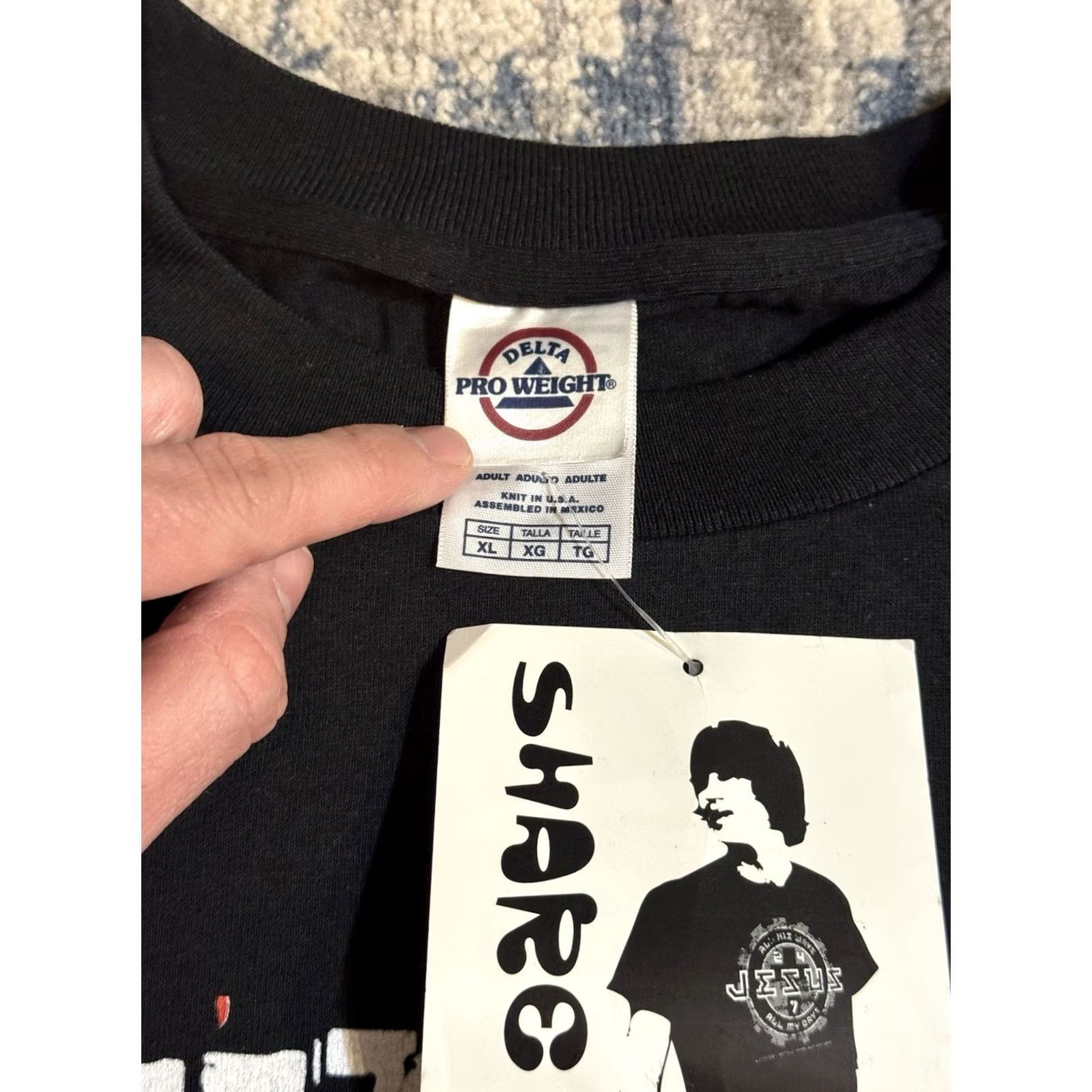 Delta VINTAGE Living Epistles Jesus Jeezus Freek Tee DEADSTOCK Y2K NWT Sz XL 2005 Size US XL / EU 56 / 4 - 4 Thumbnail