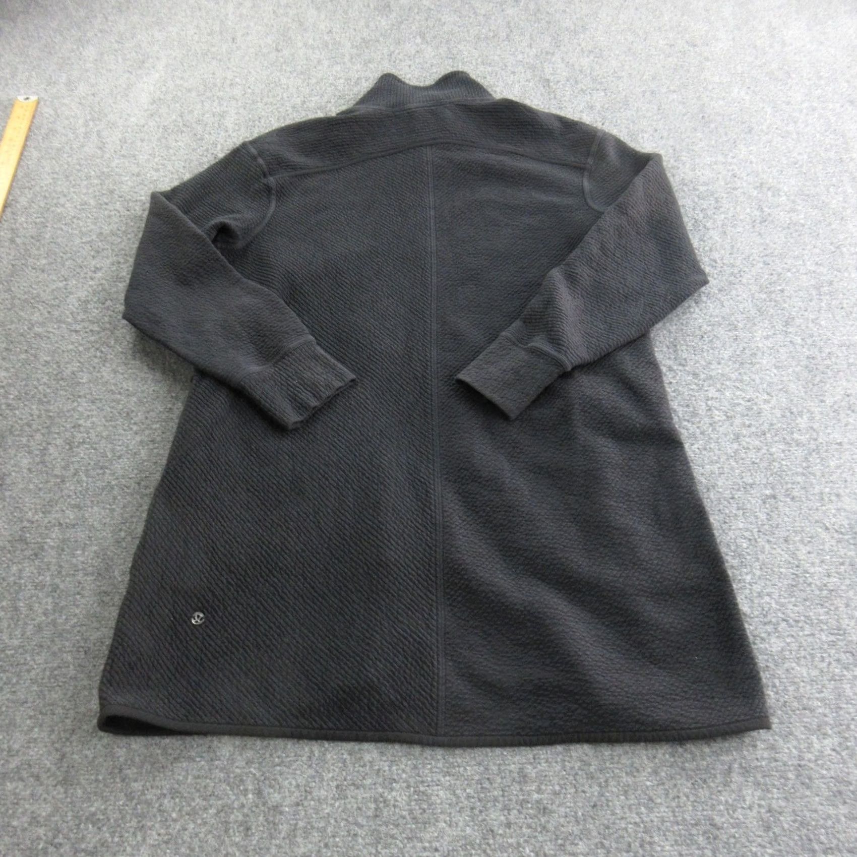 Lululemon Lululemon Jacket Womens Medium Dark Gray Longline Full Zip Waffle Knit Mock Neck Size M / US 6-8 / IT 42-44 - 6 Thumbnail
