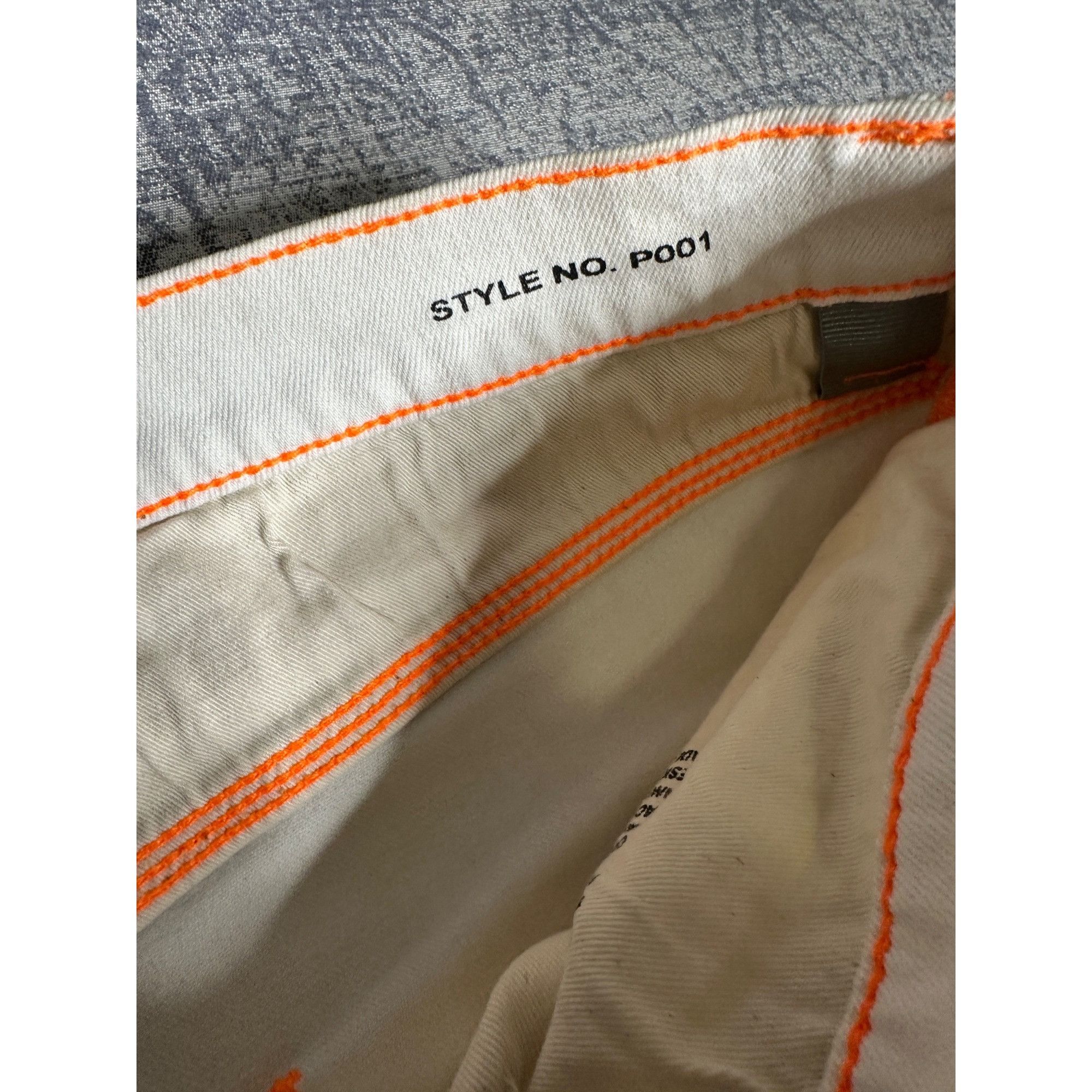 Purple Brand Purple Brand P001 Split Distressed Hem White Neon Stitch - O Size US 36 / EU 52 - 5 Thumbnail