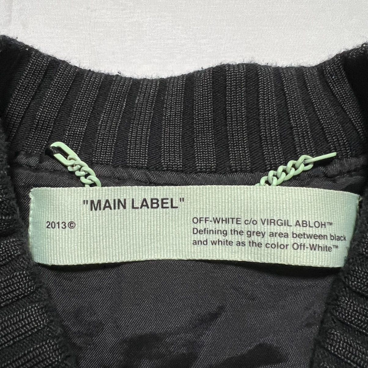 Off-White OFF-WHITE FIRETAPE VARSITY BOMBER JACKET Size US S / EU 44-46 / 1 - 2 Thumbnail