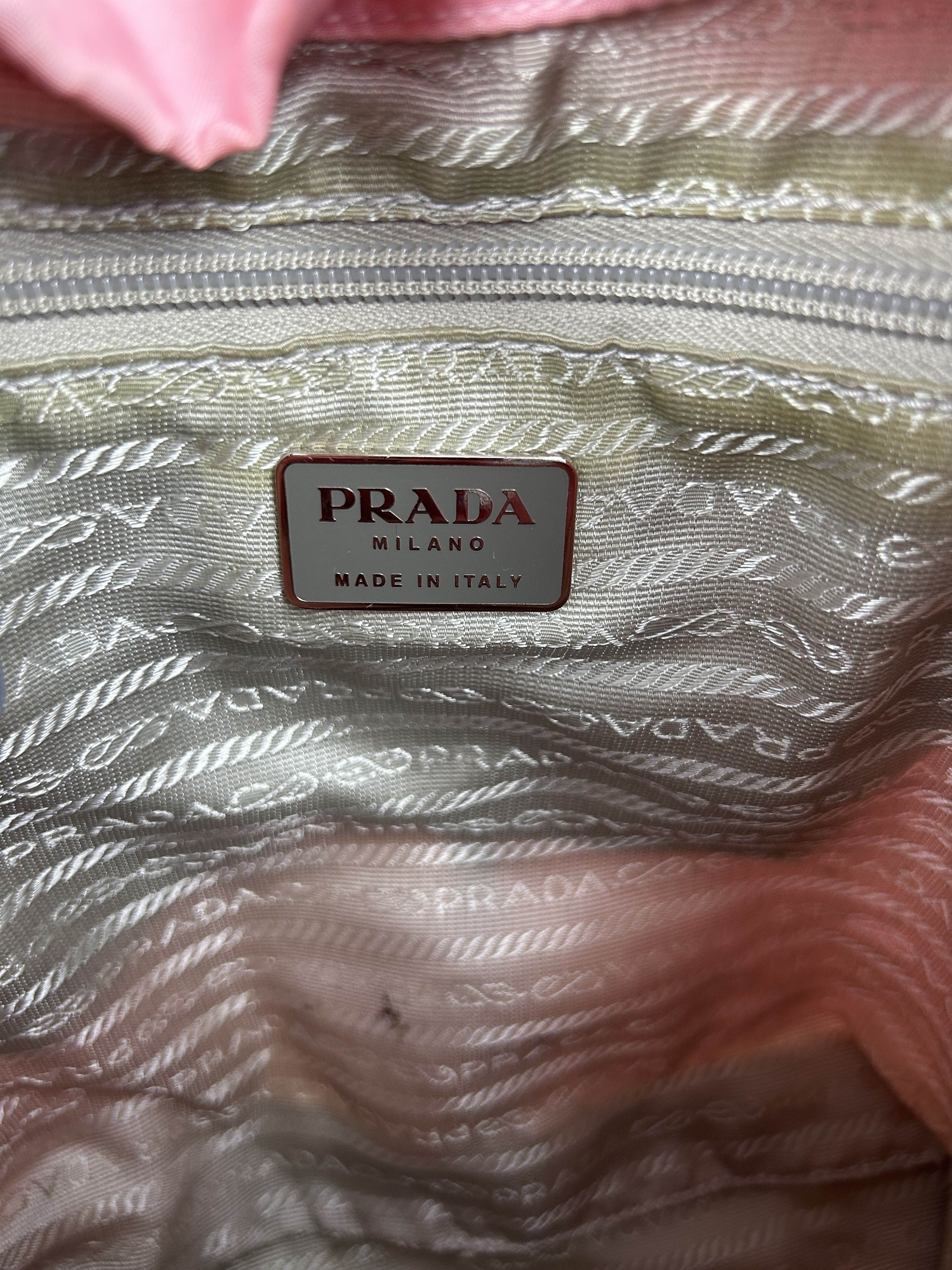 Prada Prada nylon triangle logo pink backpack Size ONE SIZE - 23 Thumbnail