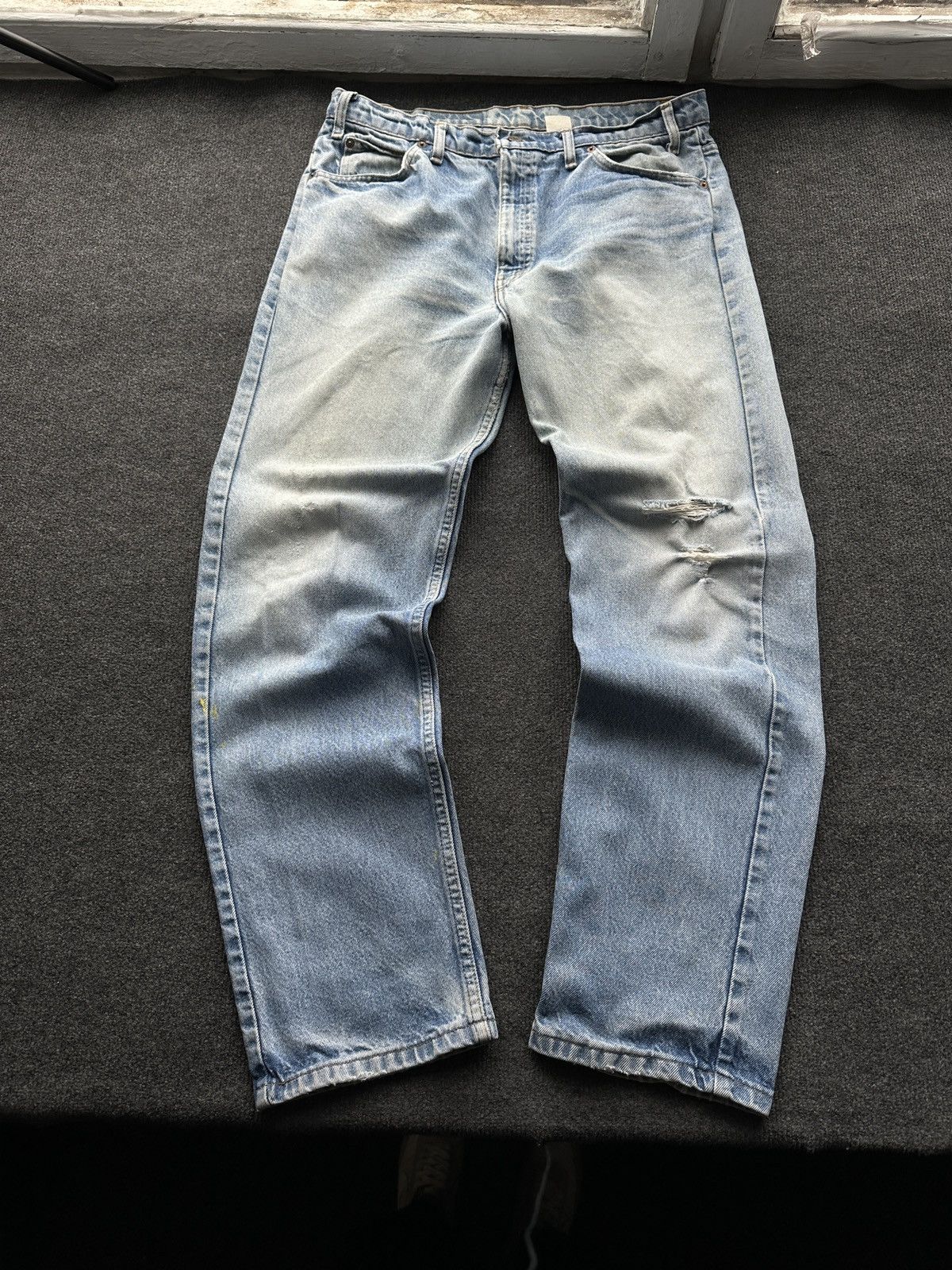Levi's ORANGE TAB🚨VNTG 90s Levis Jeans LEGEND y2k Light Wash Denim Size US 34 / EU 50 - 2 Thumbnail