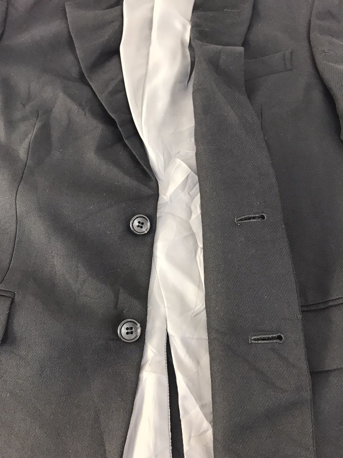 Designer Saccsny Y’saccs Yohji Yamamoto Black Blazer Coat Jacket Size 36R - 5 Thumbnail