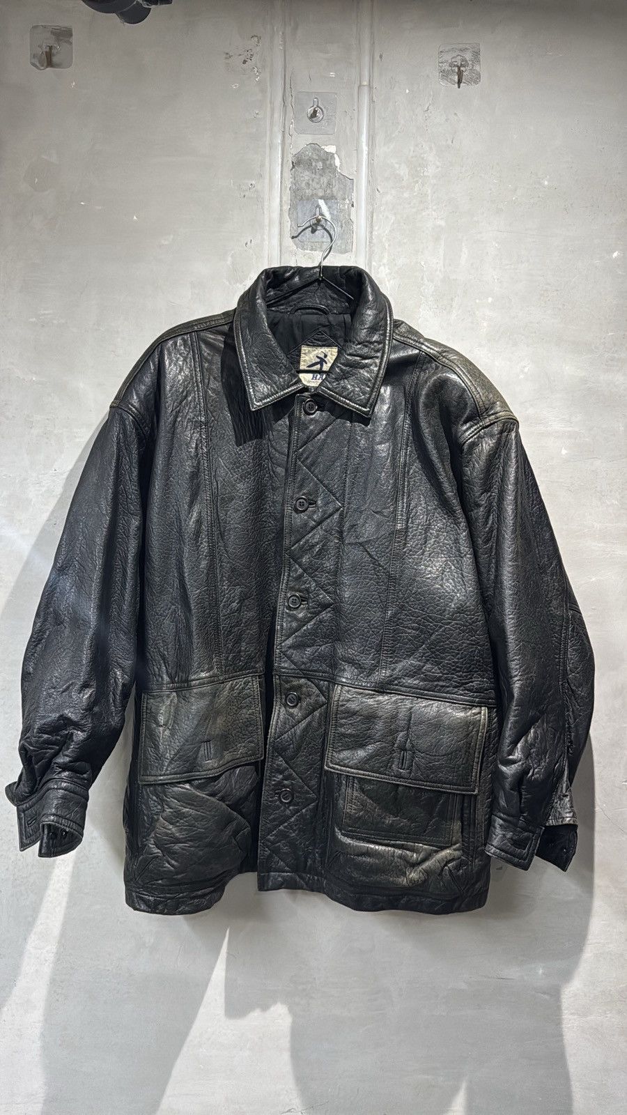 Hai Sporting Gear VINTAGE 80s HAI SPORTING GEAR ISSEY MIYAKE LEATHER JACKET Size US L / EU 52-54 / 3 - 7 Thumbnail