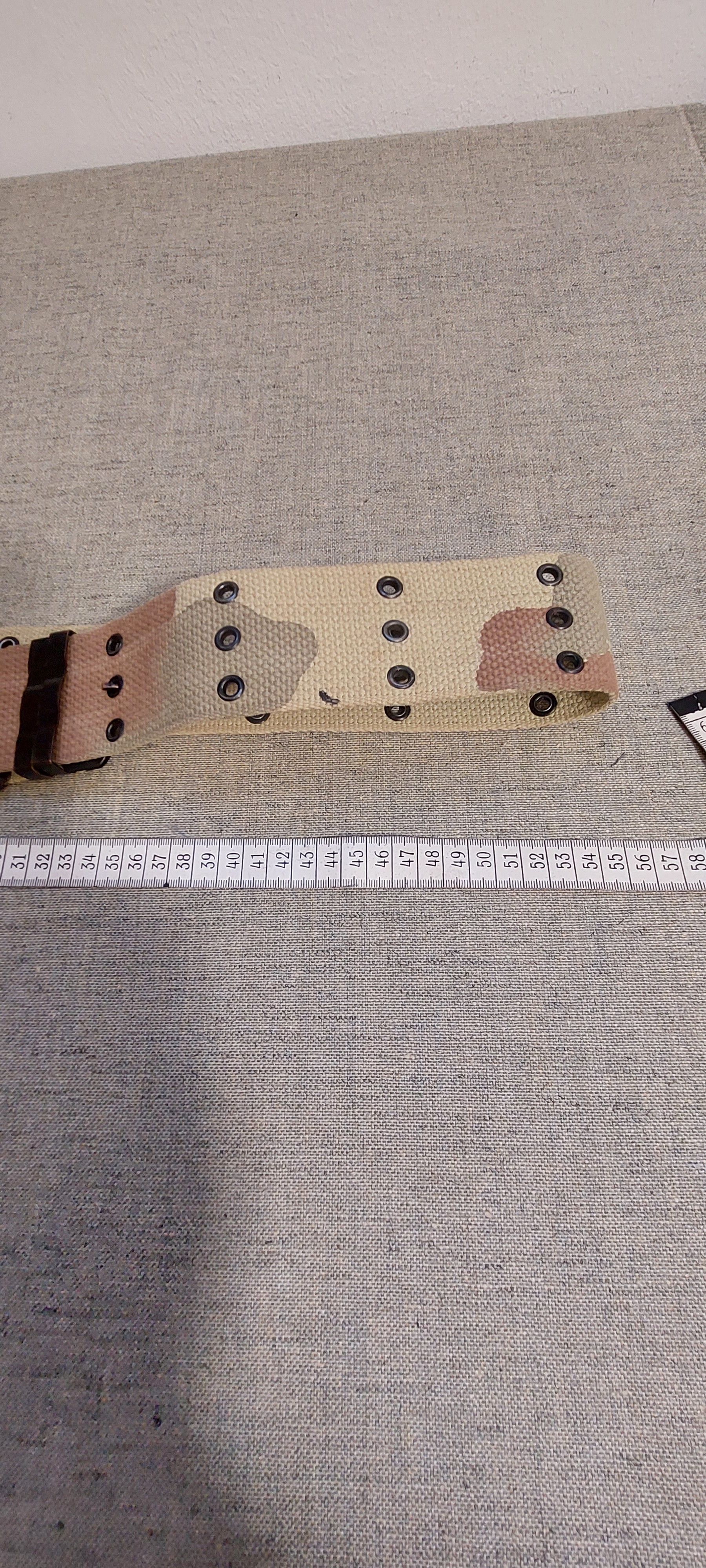 Pepe Jeans Pepe Jeans Y2K Wide Camo Canvas Belt w/ Hooks Size ONE SIZE - 5 Thumbnail