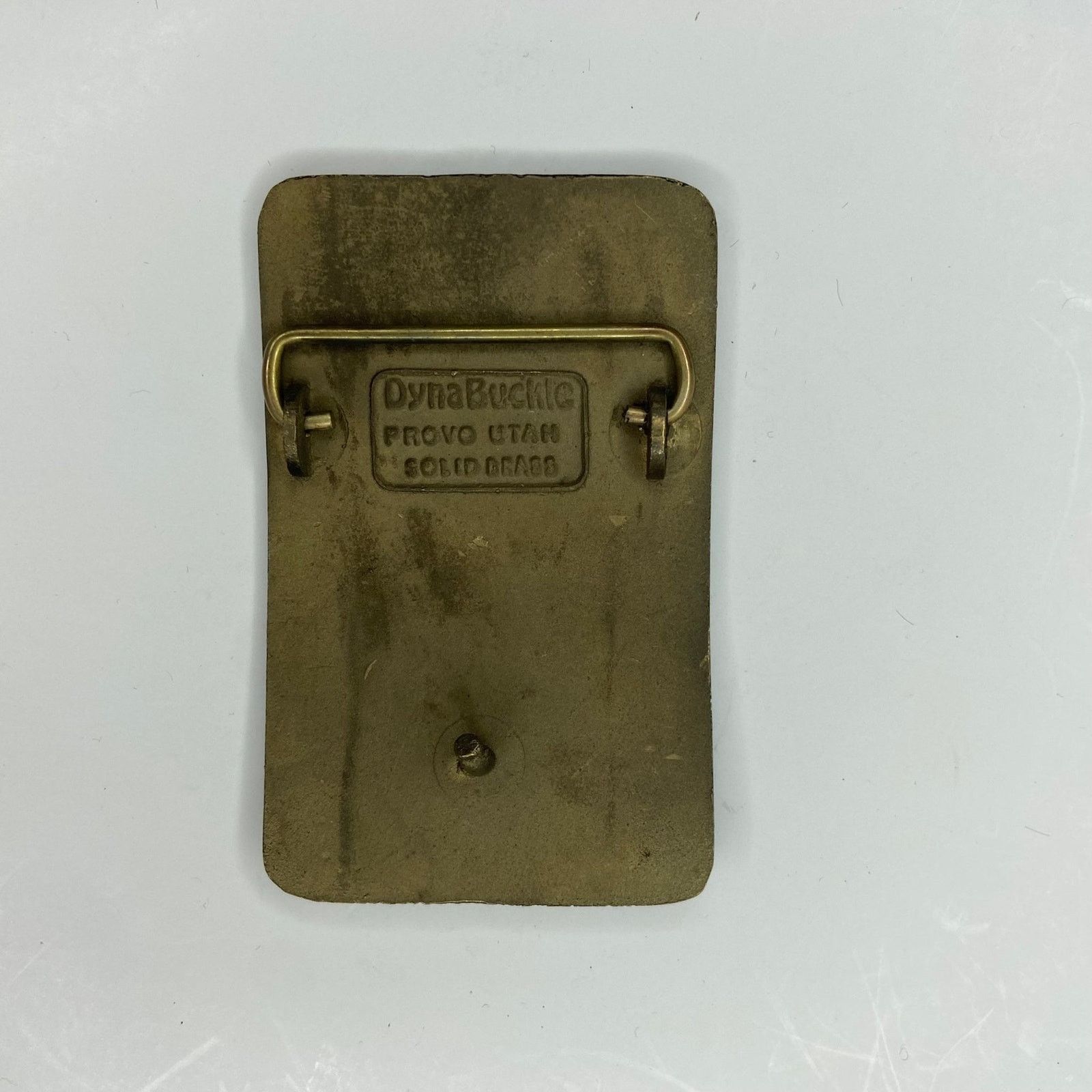 Vintage Vintage J.T. Richardson Oil Tanker Solid Brass Belt Buckle Size ONE SIZE - 2 Thumbnail