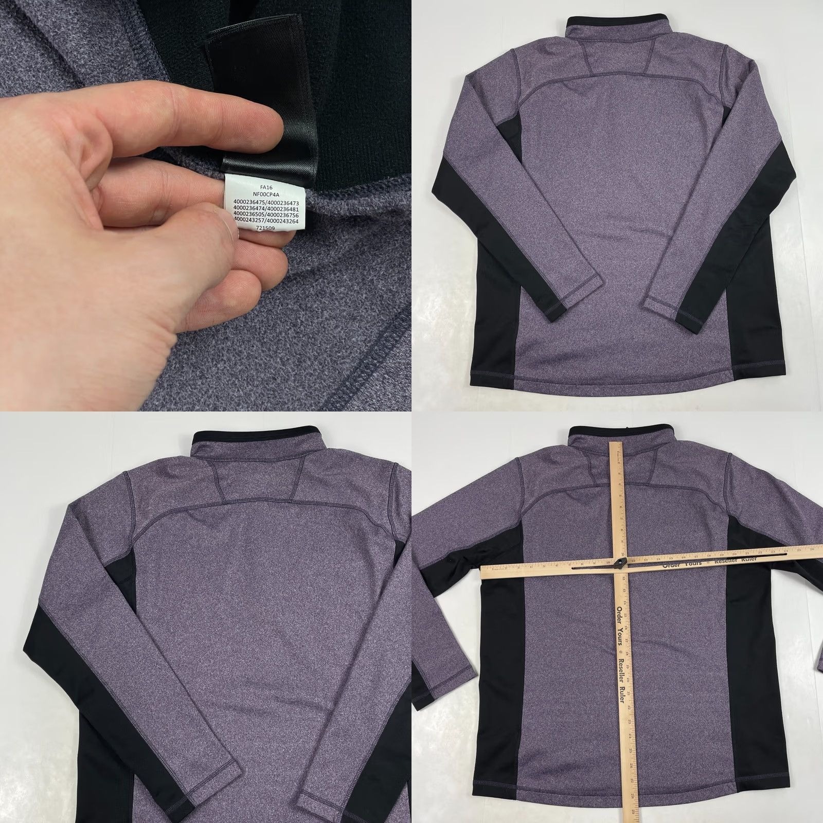 The North Face The North Face Shirt Mens L Purple Large Fleece Zip Pullover Hiking Climbing Size US L / EU 52-54 / 3 - 8 Thumbnail