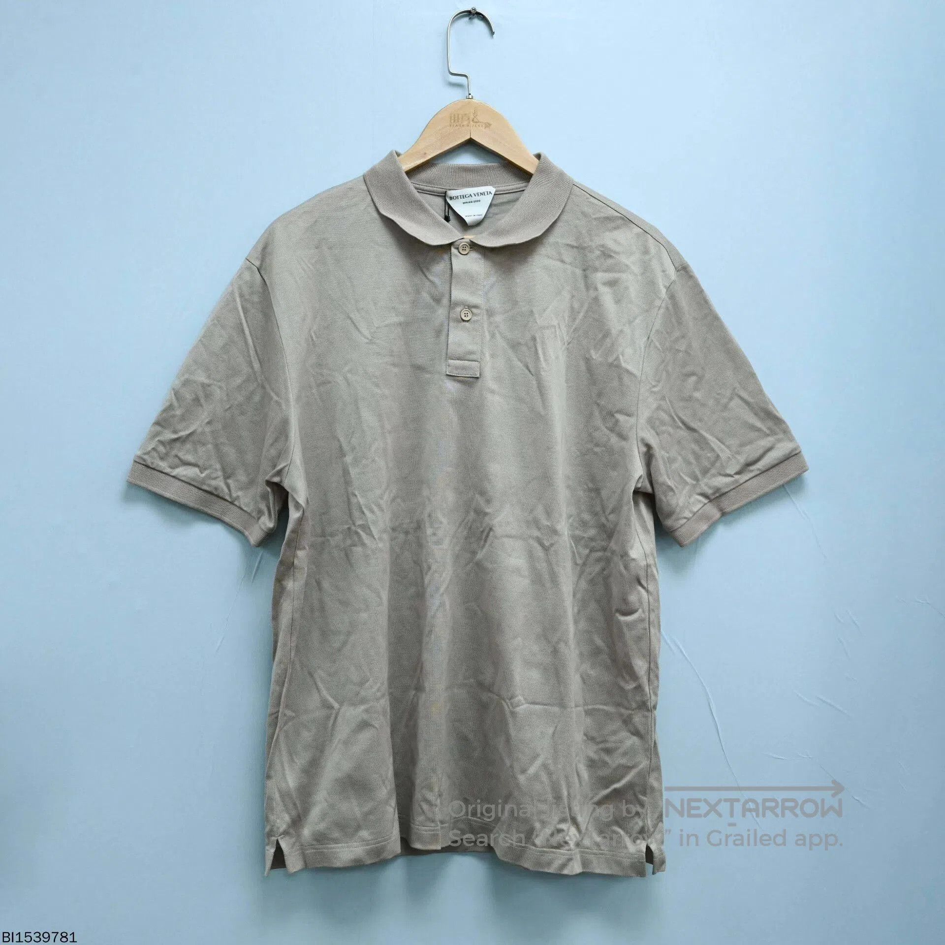 Bottega Veneta beige cotton short sleeve polo shirt. Size US XXL / EU 58 / 5 - 1 Thumbnail