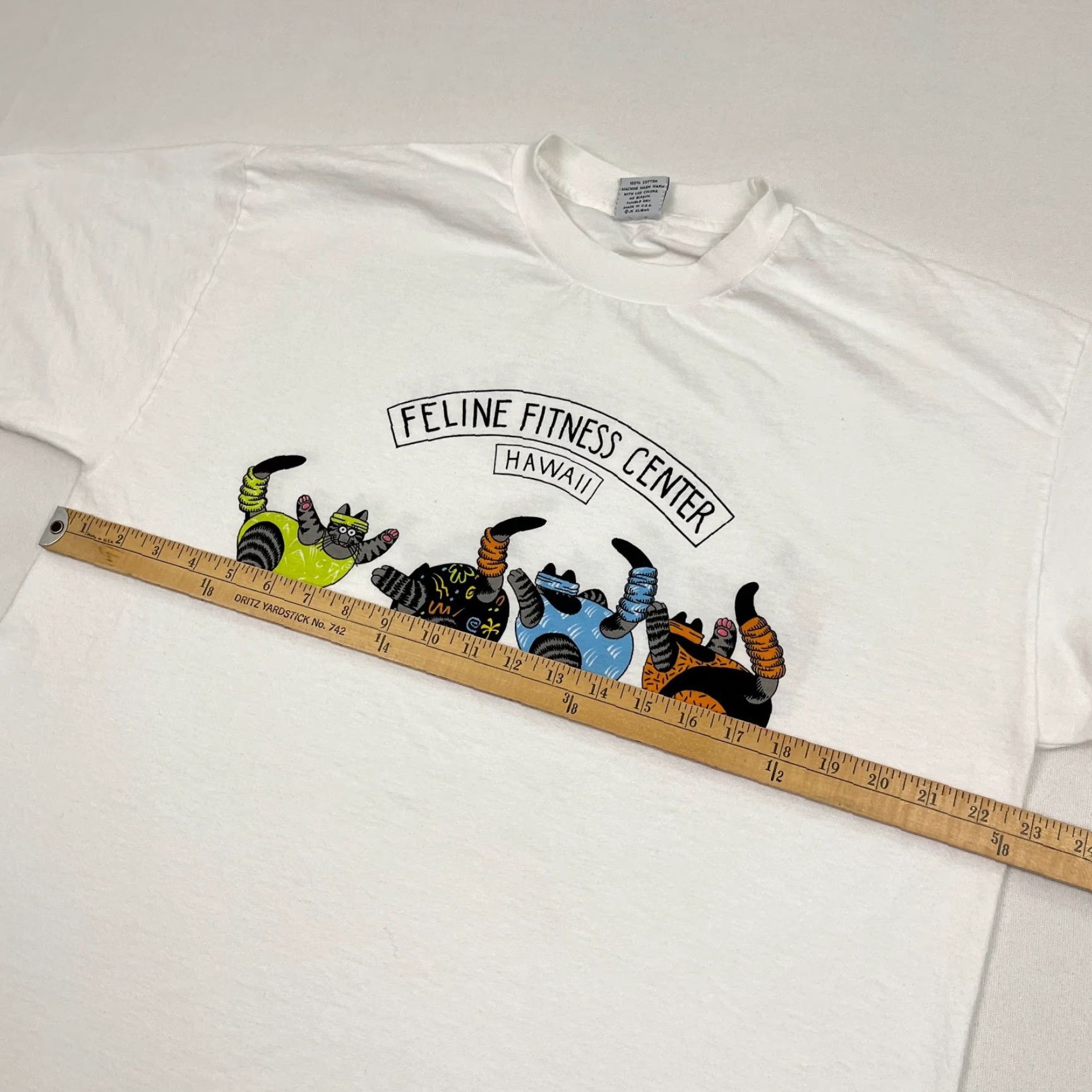 Vintage VINTAGE B Kliban Cat Shirt Mens XL White Double-Sided Graphic Logo Cat Size US XL / EU 56 / 4 - 6 Thumbnail