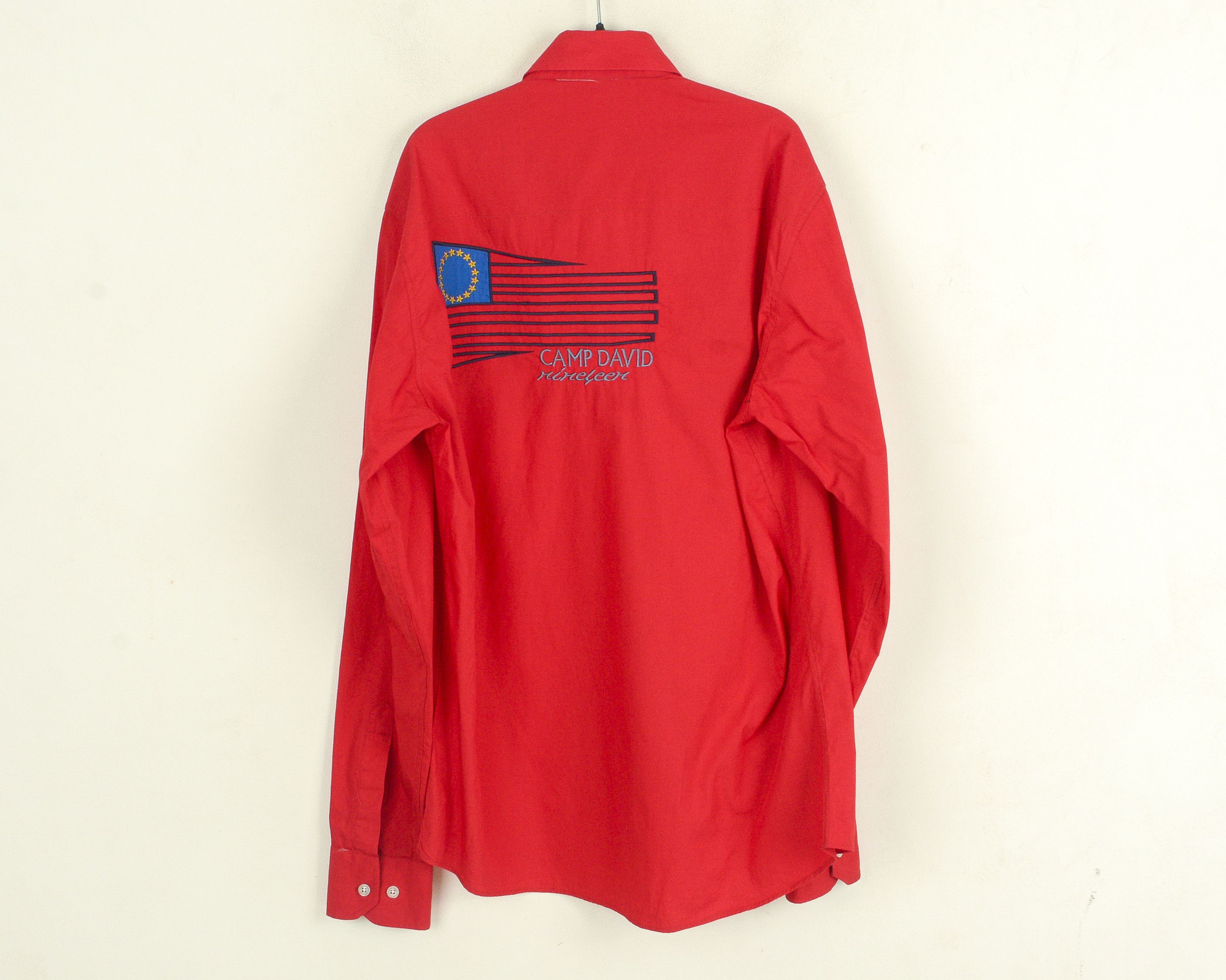 Camp David Casual Shirt Muscle Fit Men M Red Button Up Dress Formal Size US M / EU 48-50 / 2 - 5 Thumbnail