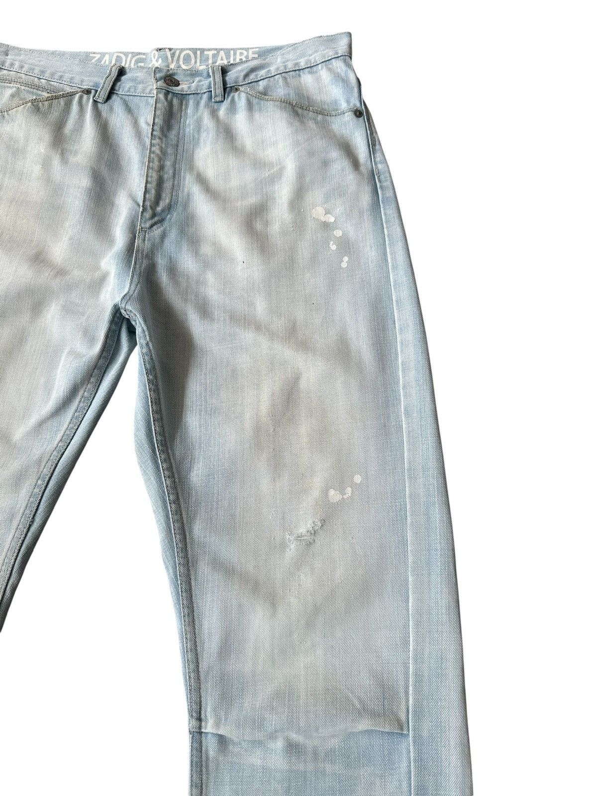 Zadig & Voltaire 00's Zadig & voltaire washed blue denim jeans Size US 35 - 6 Thumbnail