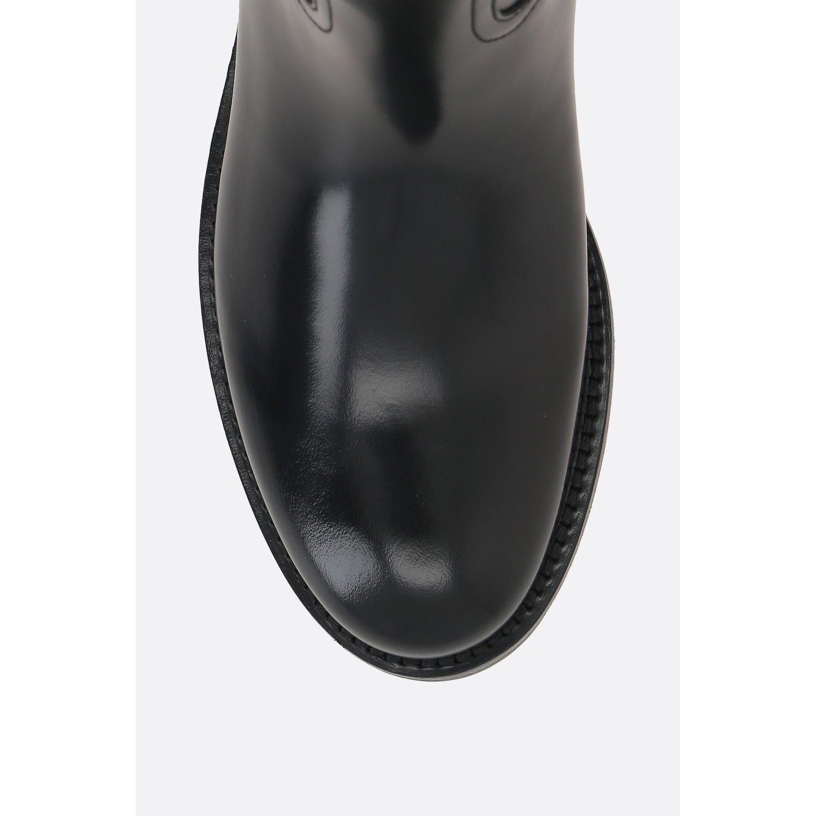 Prada PRADA spazzolato Black Leather Boots New And Authentic (Wome Size US 7.5 / IT 37.5 - 5 Thumbnail
