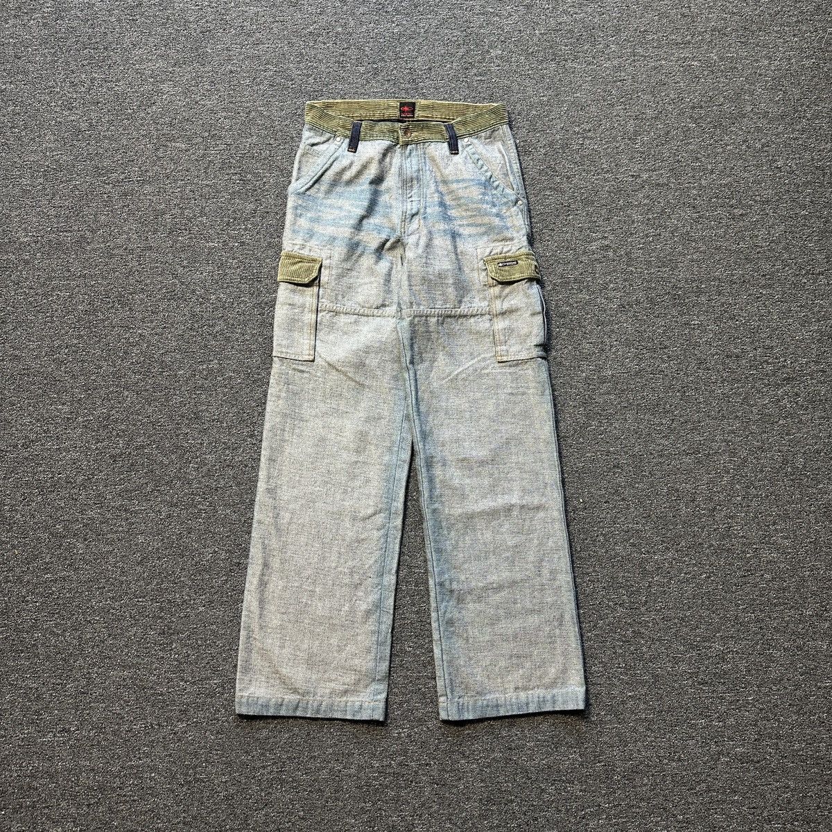 Japanese Brand × Vintage Vintage Big Star Cargo Wide Leg Denim Pants Size US 31 - 1 Thumbnail