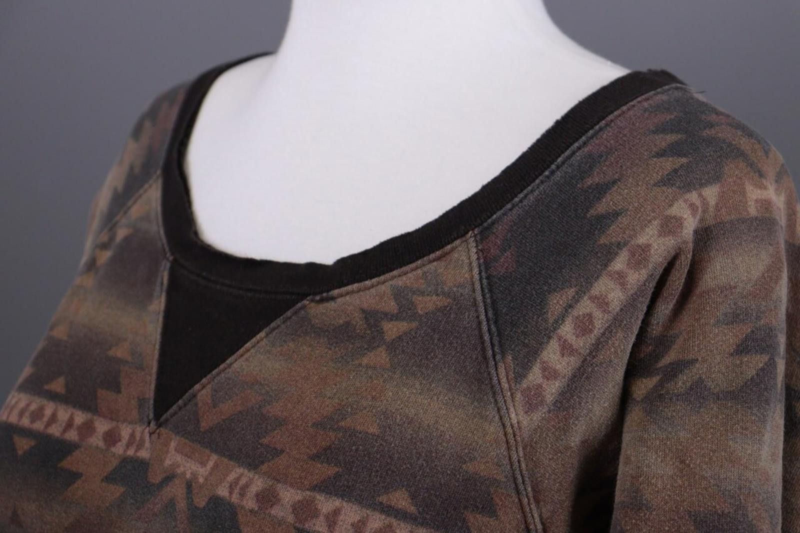Denim & Supply Ralph Lauren Denim & Supply Ralph Lauren Brown Aztec Knit Sweater Sz XS Size XS / US 0-2 / IT 36-38 - 9 Thumbnail