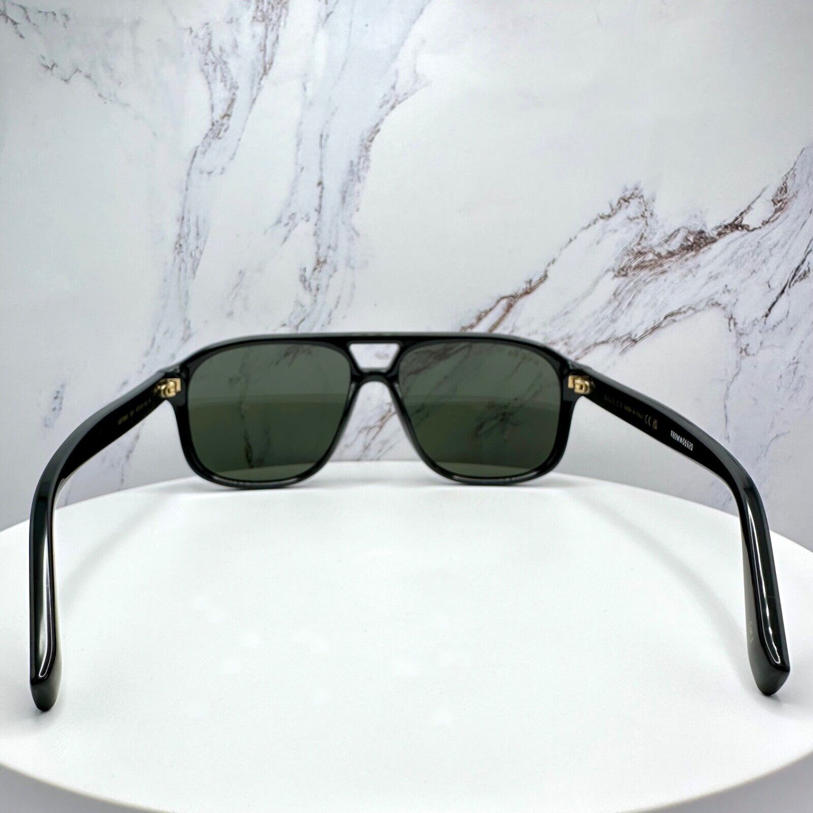 Gucci New GUCCI Sunglasses 2025 Release Black Aviator Gold Logo Size ONE SIZE - 19 Thumbnail