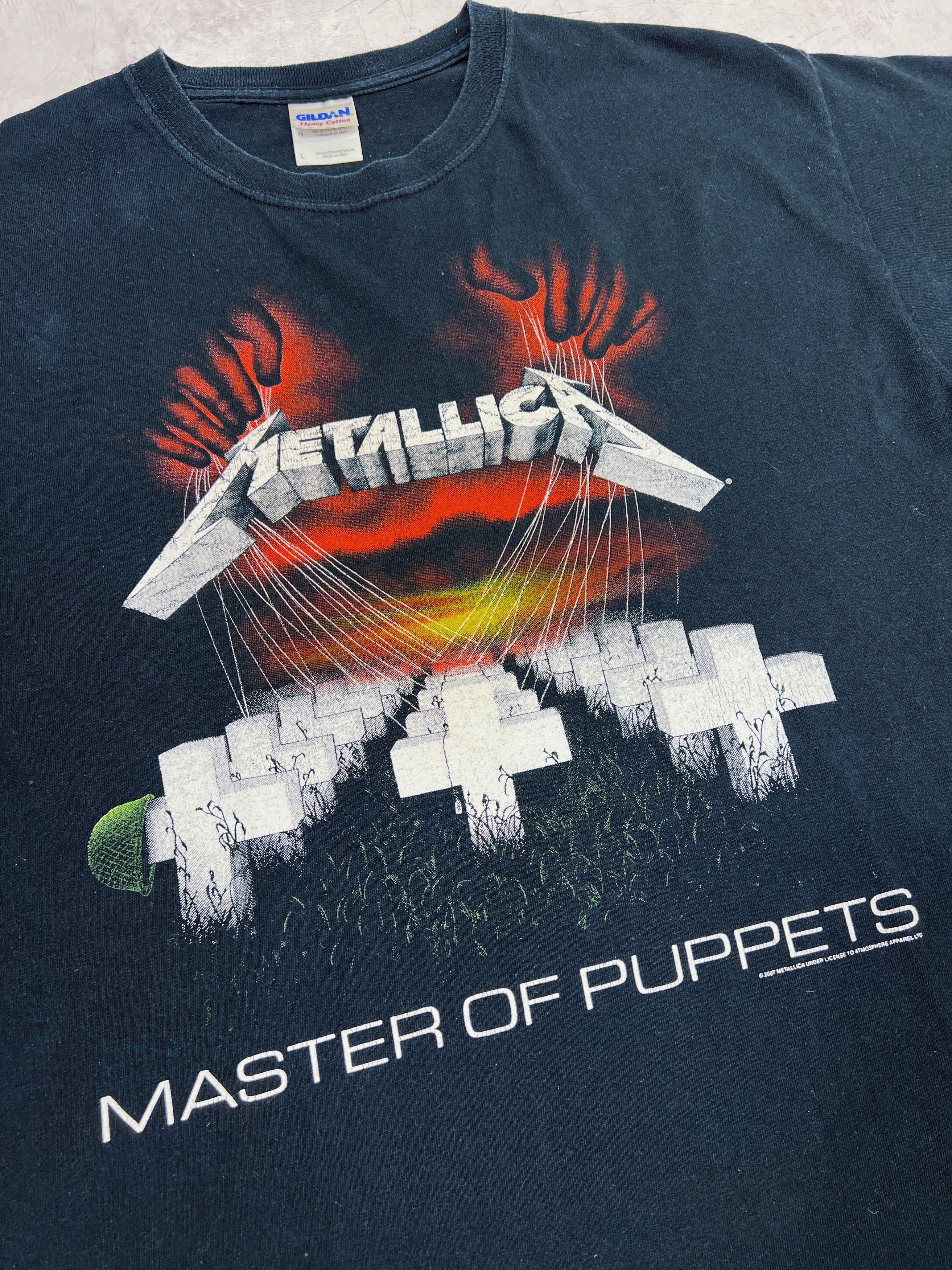 Band Tees × Gildan × Metallica 2007 Metallica T-Shirt Master of Puppets by Gildan Size US M / EU 48-50 / 2 - 4 Thumbnail