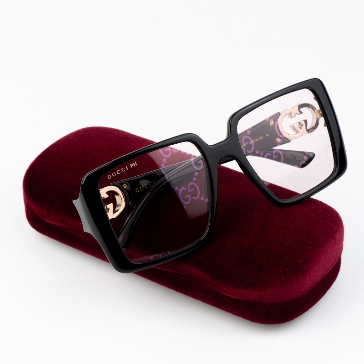 Gucci NEW Gucci GG1692S 006 Mirror Logo Women Square Sunglasses Size ONE SIZE - 2 Thumbnail