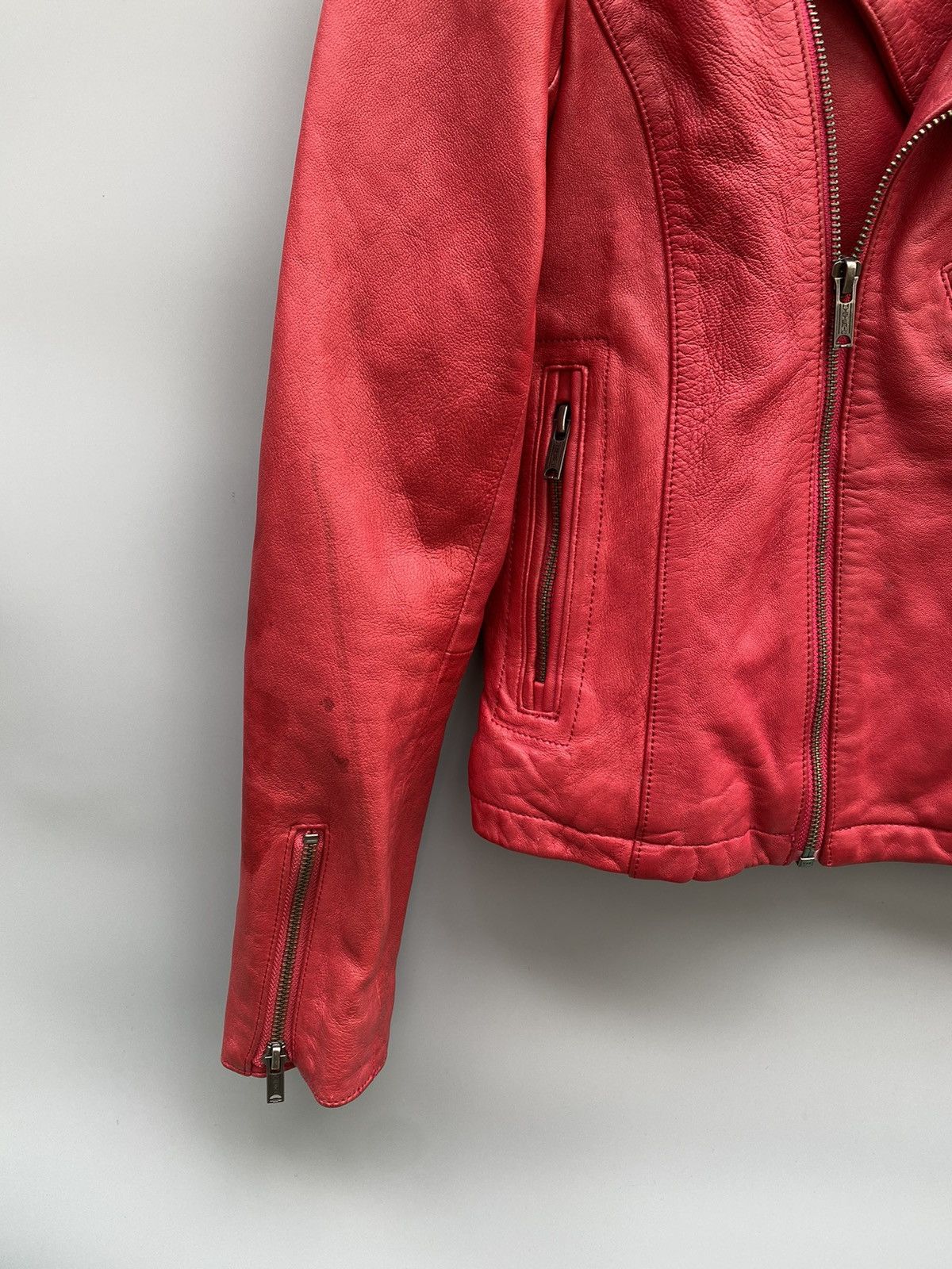 Hysteric Glamour A/W 2014- Hysteric Glamour- Double Rider Leather Jacket Size S / US 4 / IT 40 - 4 Thumbnail