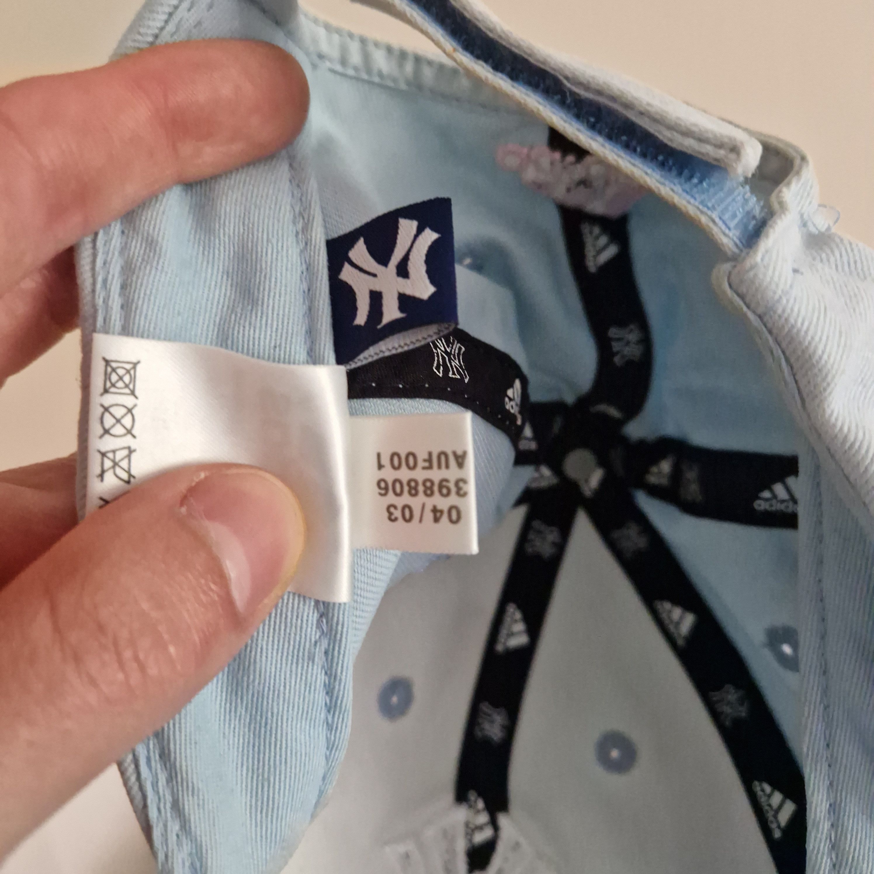New Era × New York Yankees Pastel Blue Yankees Cap by Adidas Size ONE SIZE - 5 Thumbnail