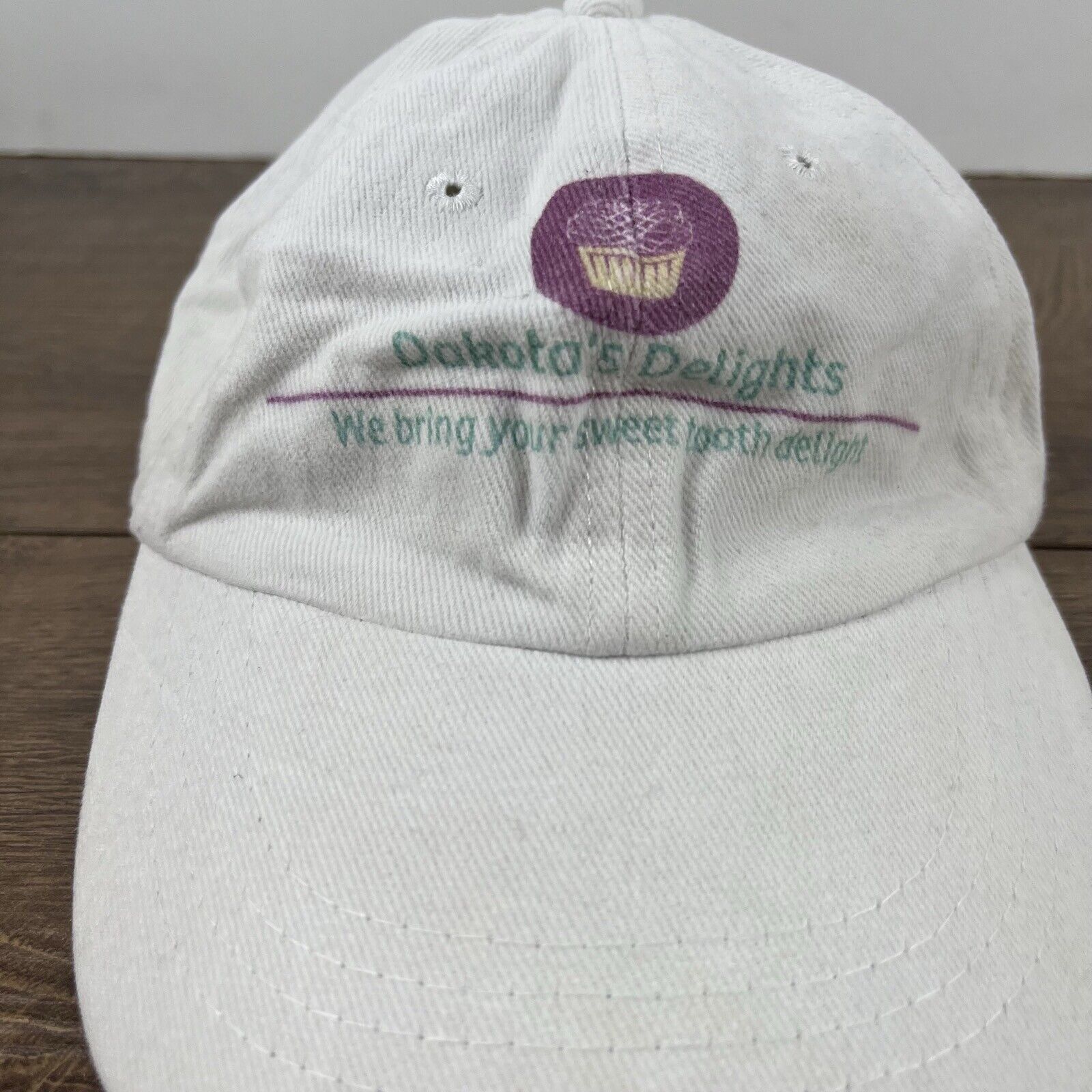 Other Dakota's Delights Hat White Cap Hat Adjustable Hat White Adu Size ONE SIZE - 6 Thumbnail