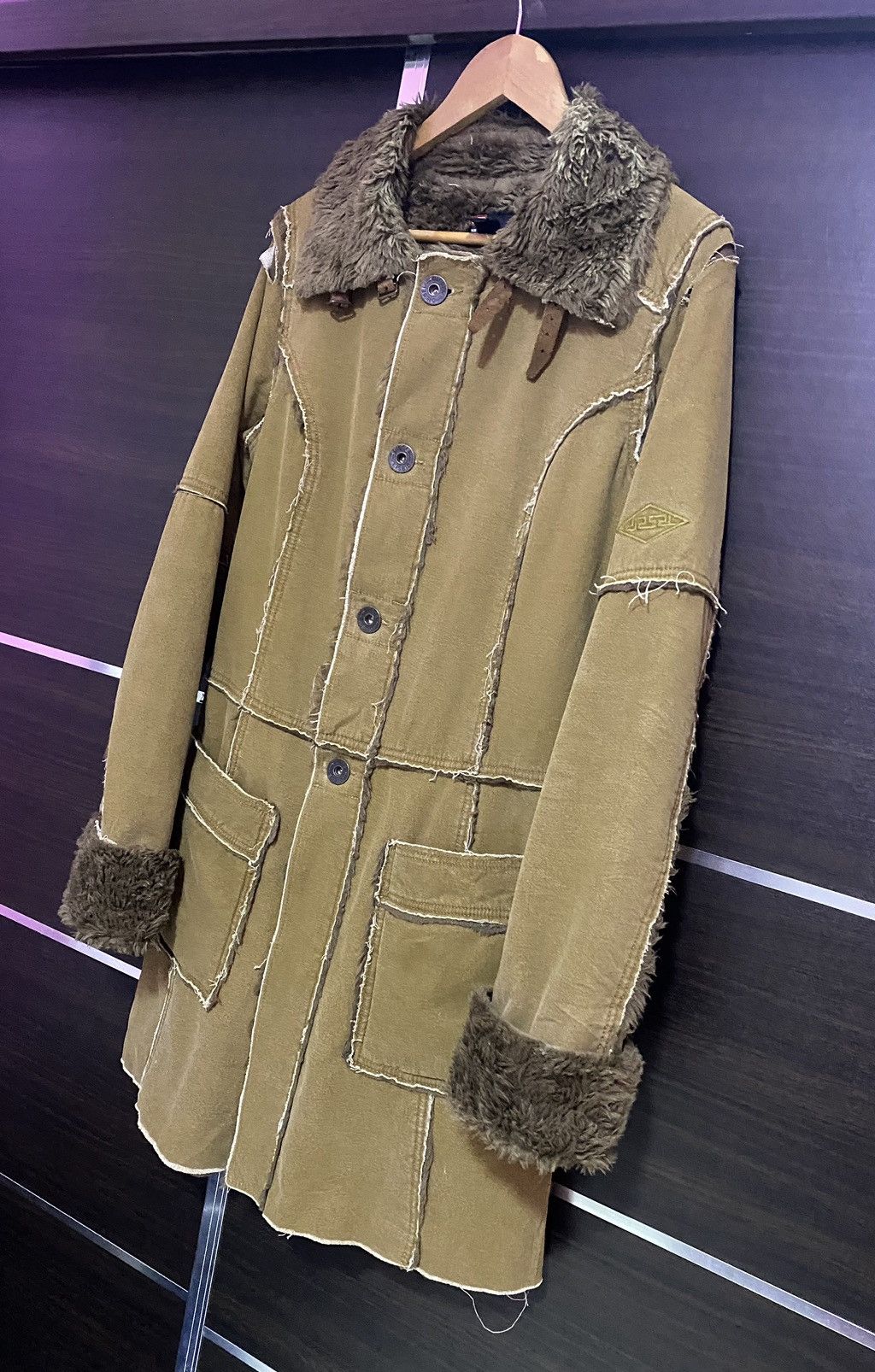Diesel Diesel Black Gold Shearling Fur Parka Jacket Size US M / EU 48-50 / 2 - 5 Thumbnail