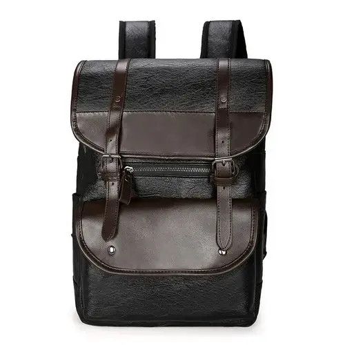 Japanese Brand High Quailty PU Leather Backpack Size ONE SIZE - 4 Thumbnail