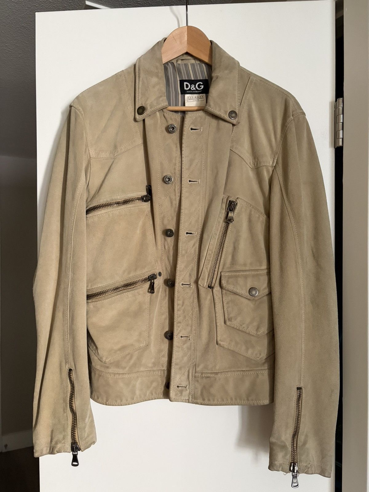 Dolce & Gabbana Vintage D&G suede motorcycle jacket fits like S Size US S / EU 44-46 / 1 - 1 Thumbnail