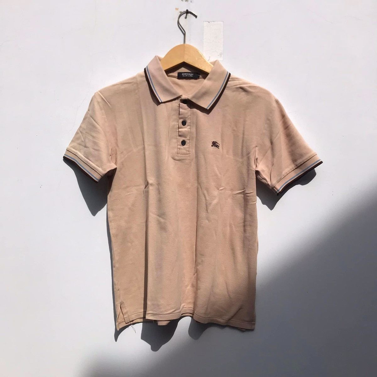 Burberry × Other UK Burberry London Black Label Polo shirt in Beige cream brown Size US M / EU 48-50 / 2 - 2 Thumbnail