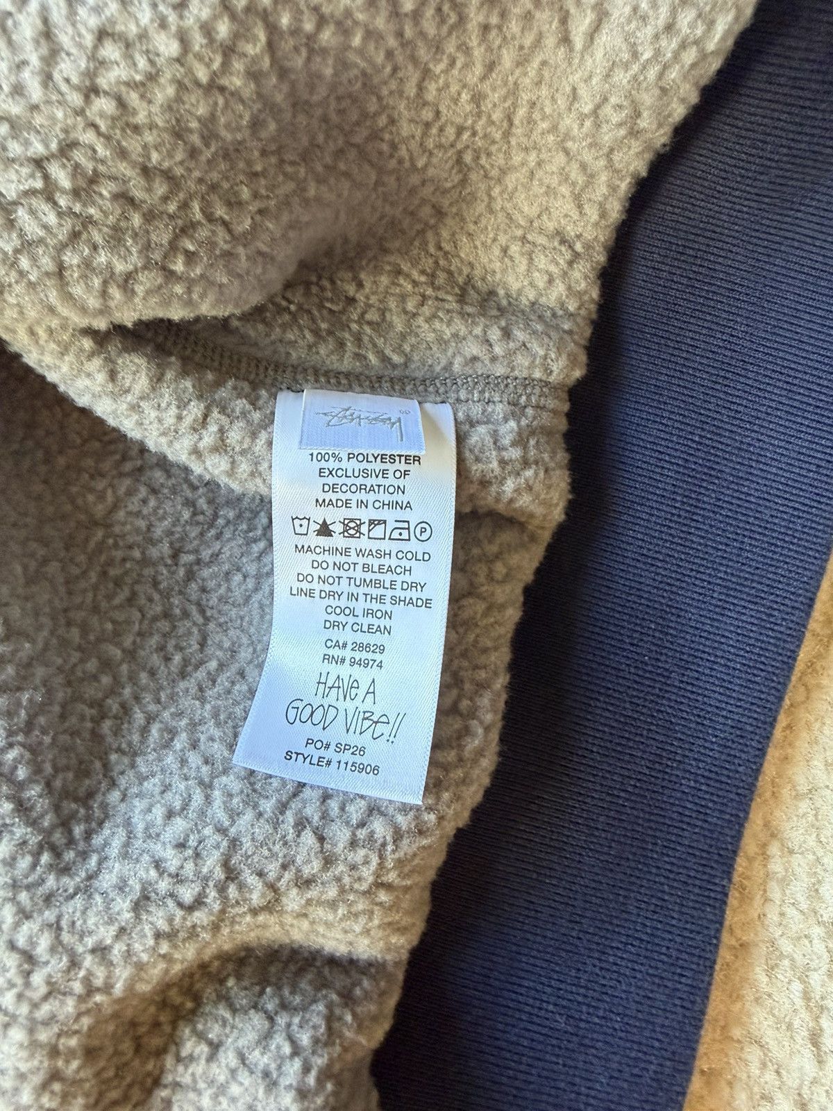 Stussy Stüssy Polar Fleece Lined Jacket Navy Size US S / EU 44-46 / 1 - 8 Thumbnail