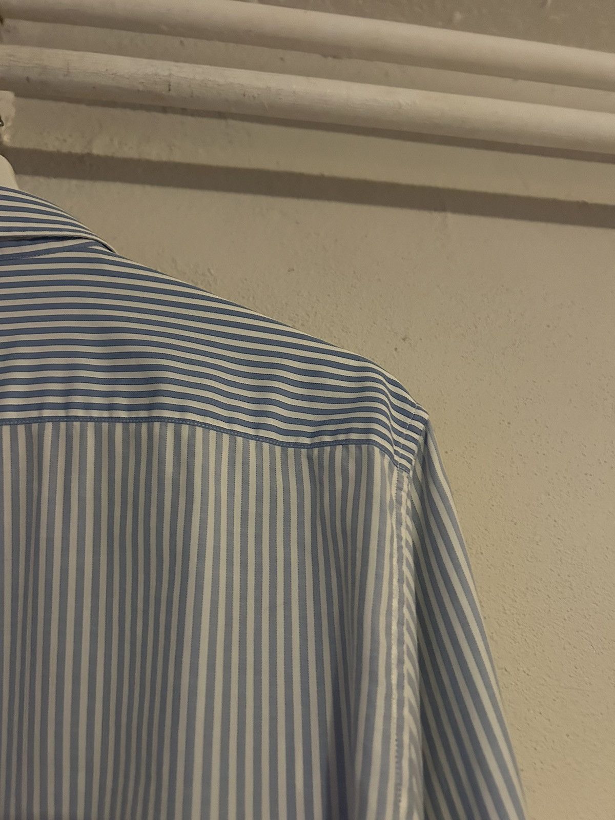 Gucci Blue Contrast Striped Button-Up Shirt Size US XL / EU 56 / 4 - 11 Thumbnail