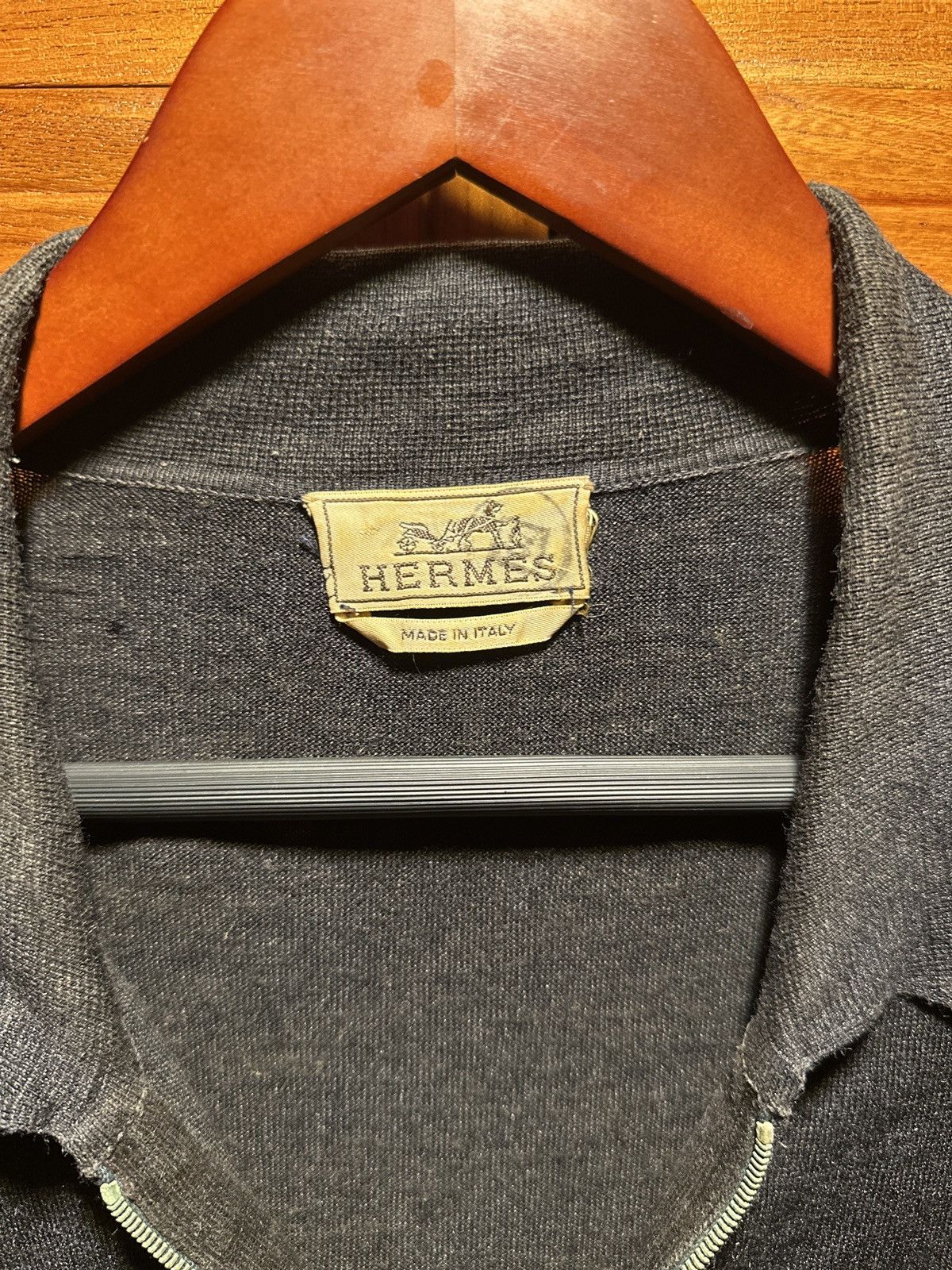 Hermes Rare Linen Silk Quarter Zip Polo Size US S / EU 44-46 / 1 - 2 Thumbnail
