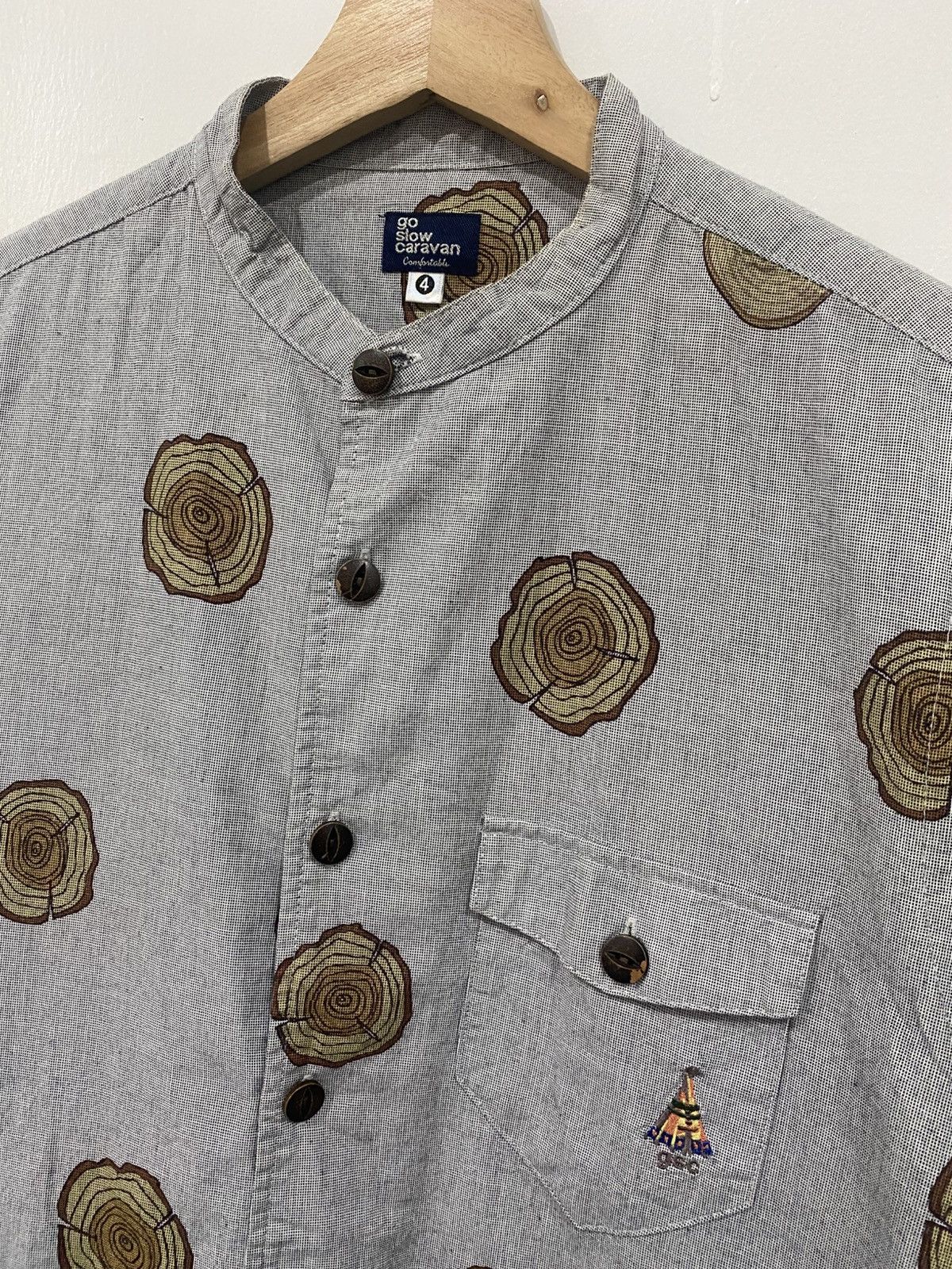 go slow caravan Go Slow Cravan Shirt button up Long Sleeve Size US L / EU 52-54 / 3 - 4 Thumbnail