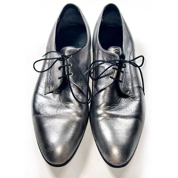J.Lindeberg J. Lindberg Silver Dress Shoes Size US 10 / EU 43 - 1 Thumbnail