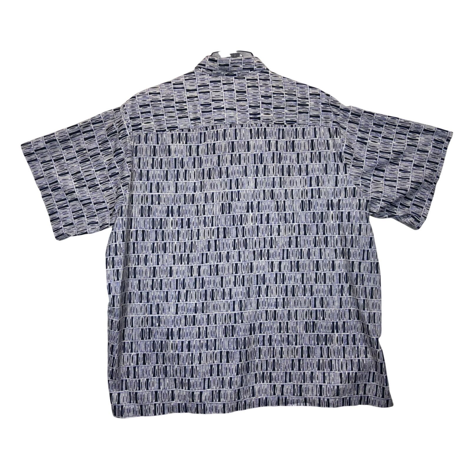 Tori Richard Tori Richard Hawaiian Shirt Abstract Print Short Sleeve Blue Size US XXL / EU 58 / 5 - 2 Thumbnail