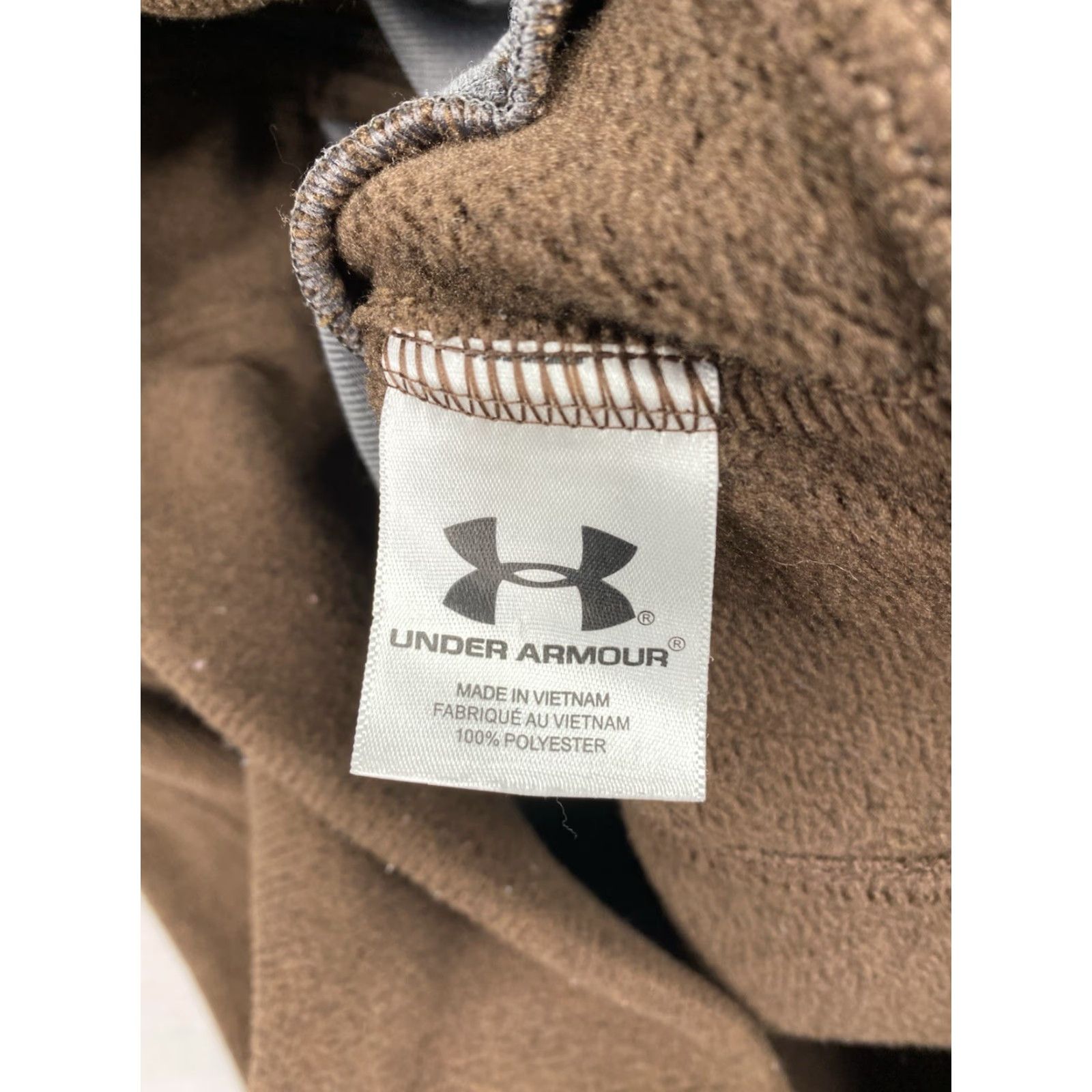 Under Armour Under Armour Hoodie Women M Brown Full Zip Fleece Pockets Cold Gear Knit Crew Neck Size M / US 6-8 / IT 42-44 - 7 Thumbnail