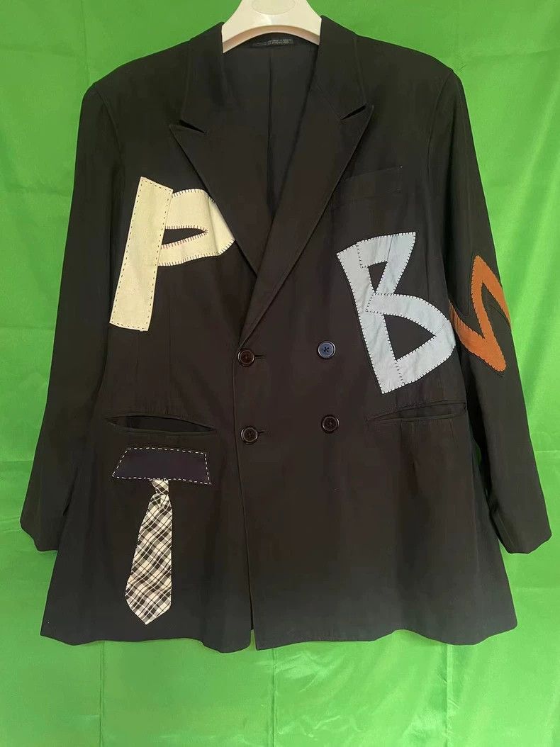 Yohji Yamamoto Yohji Yamamoto 1990ss applique hand stitched monogrammed j Size US S / EU 44-46 / 1 - 1 Thumbnail