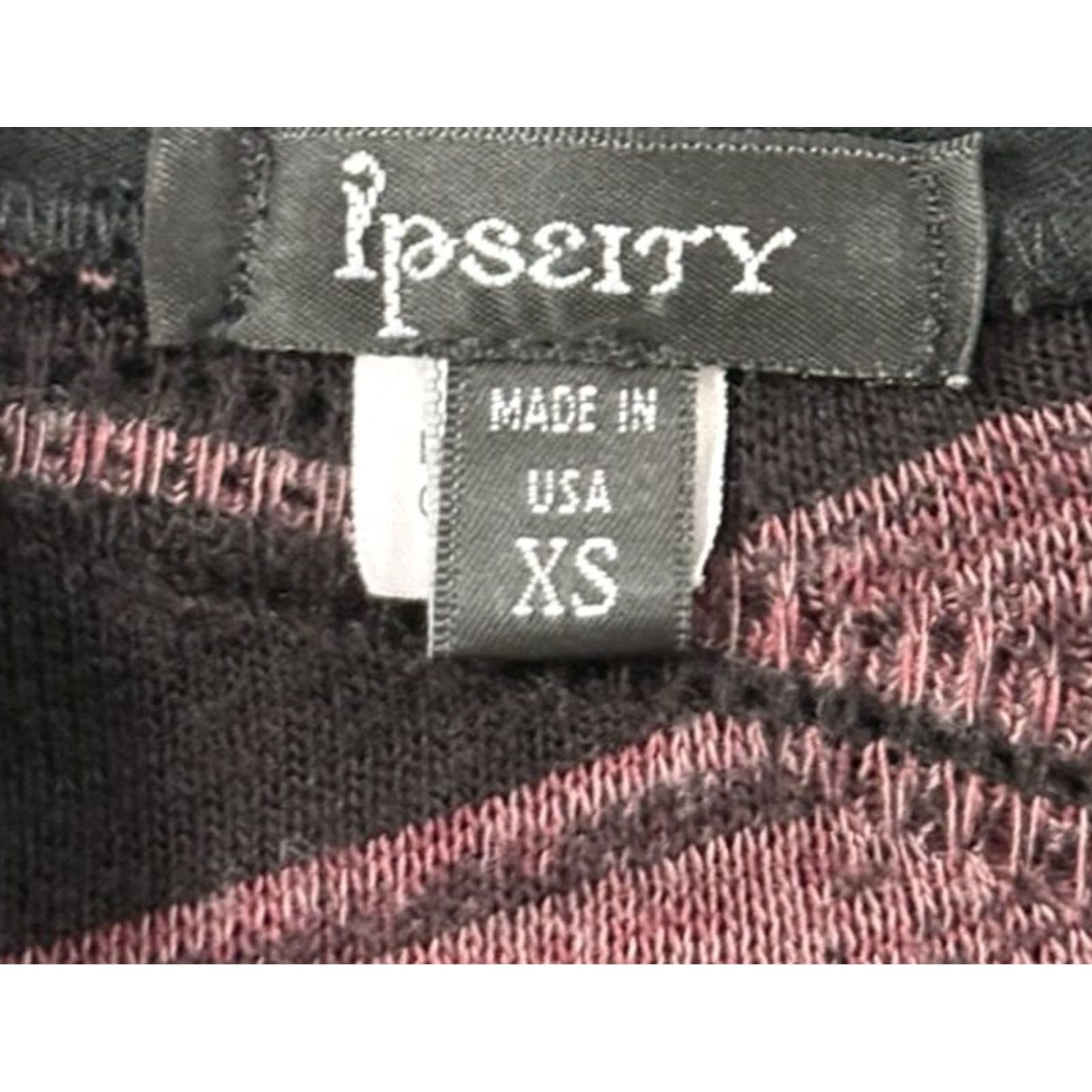 Bell Ipseity Black Pink Asymmetrical Bell Sleeve Knit Top Boho Festival XS Womens Size XS / US 0-2 / IT 36-38 - 6 Thumbnail