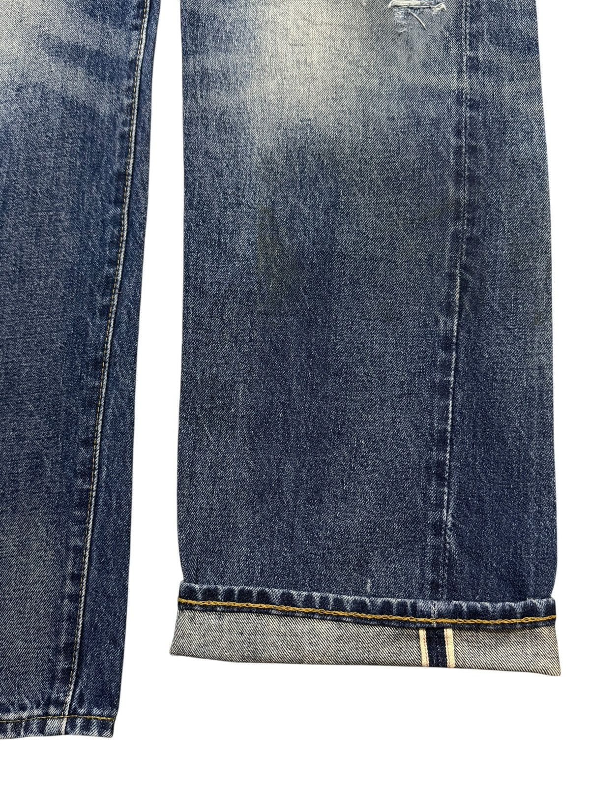 Levi's Vintage 90s Levis 501xx Big E Selvedge Blue Wash Distress Size US 32 / EU 48 - 6 Thumbnail