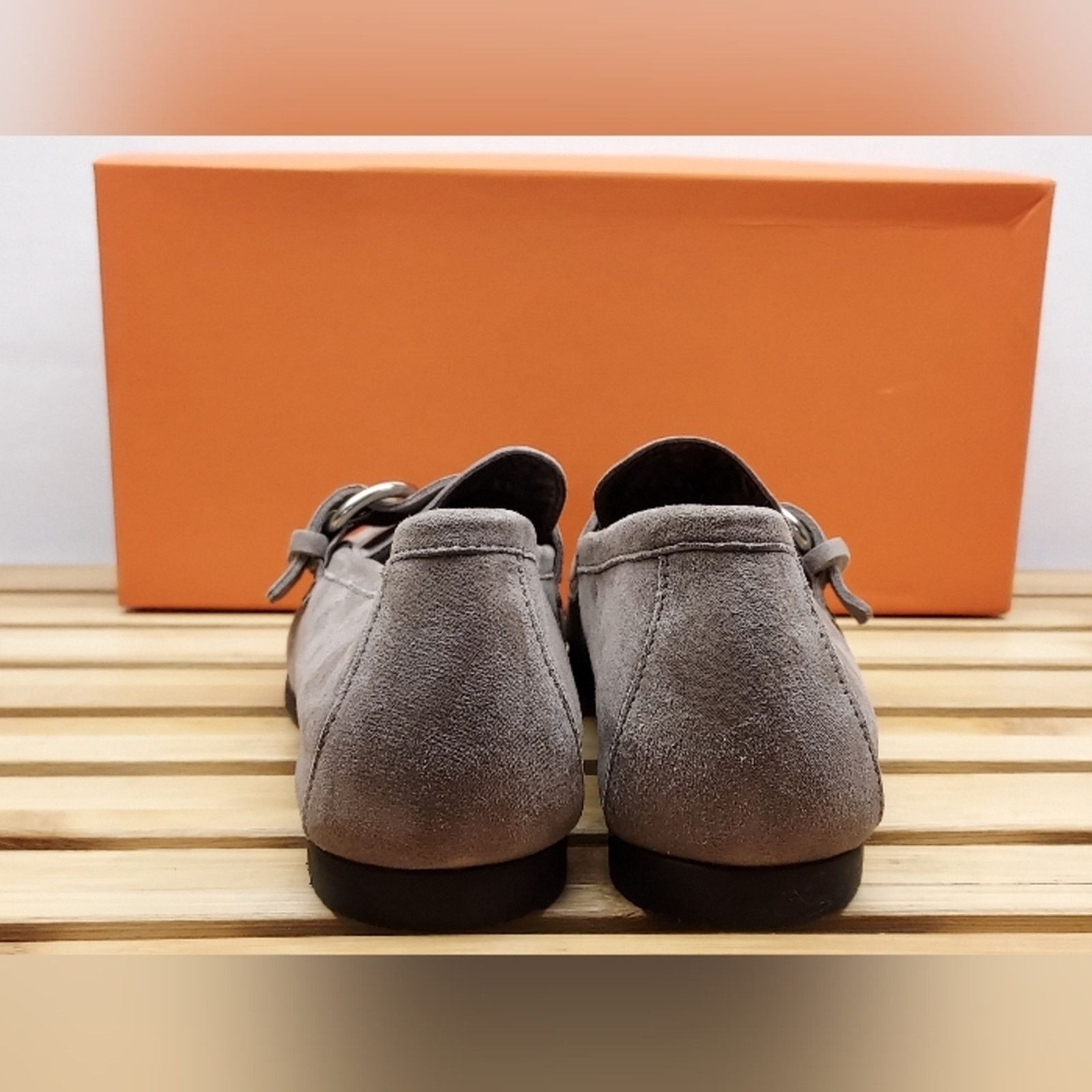 AGL AGL Womens Ginger Suede Buckle Flat Shoes Size 36.5 (6.5) Size US 6.5 / IT 36.5 - 9 Thumbnail
