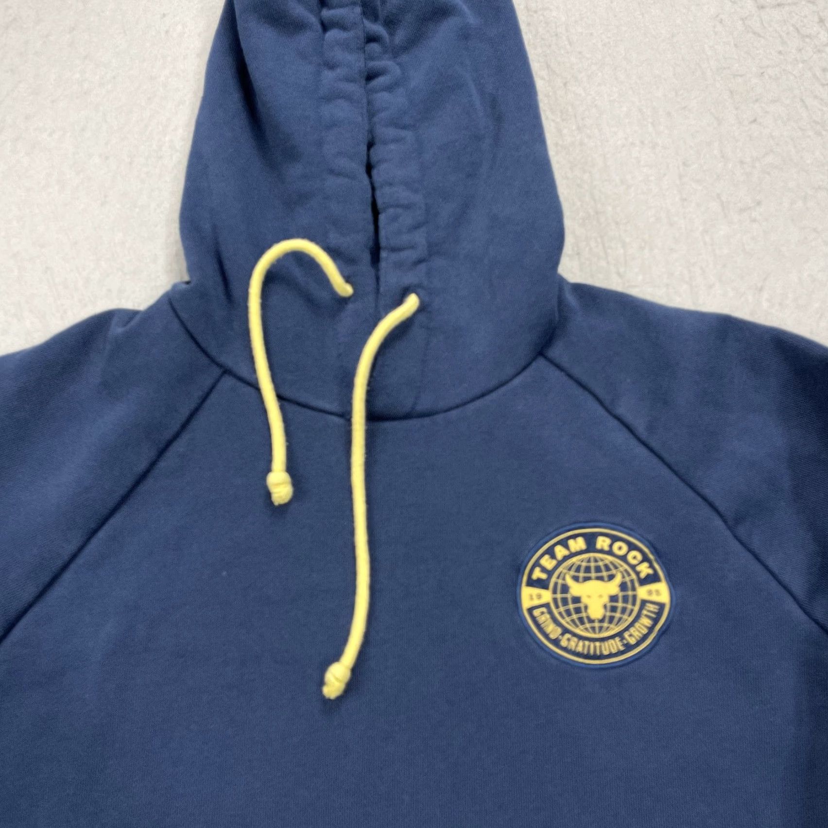 Under Armour Under Armour Project Rock Hoodie Mens L Blue Heavyweight Gym Sweatshirt Pullover Sweatshirt Regular Fit Hooded Pockets Rock USA Size US L / EU 52-54 / 3 - 2 Thumbnail