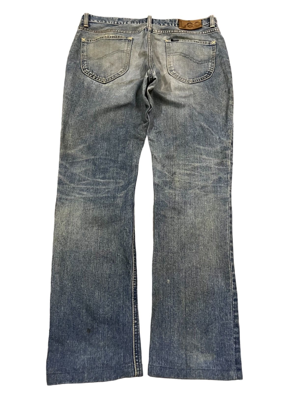 Japanese Brand × Lee Vintage Lee Mud Wash Distressed Straight Cut Classic Jeans Size US 32 / EU 48 - 5 Thumbnail