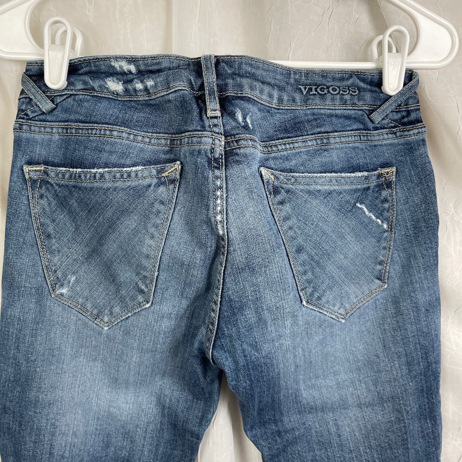 Other Vigoss The Thompson Tomboy Ripped Skinny Denim Jeans Size 26 Size 26" / US 2 / IT 38 - 4 Thumbnail