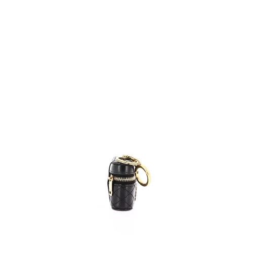 Saint Laurent Paris o1s1wg110924 Size: OS / Gaby Airpods Holder in Black & Gold Size ONE SIZE - 3 Thumbnail
