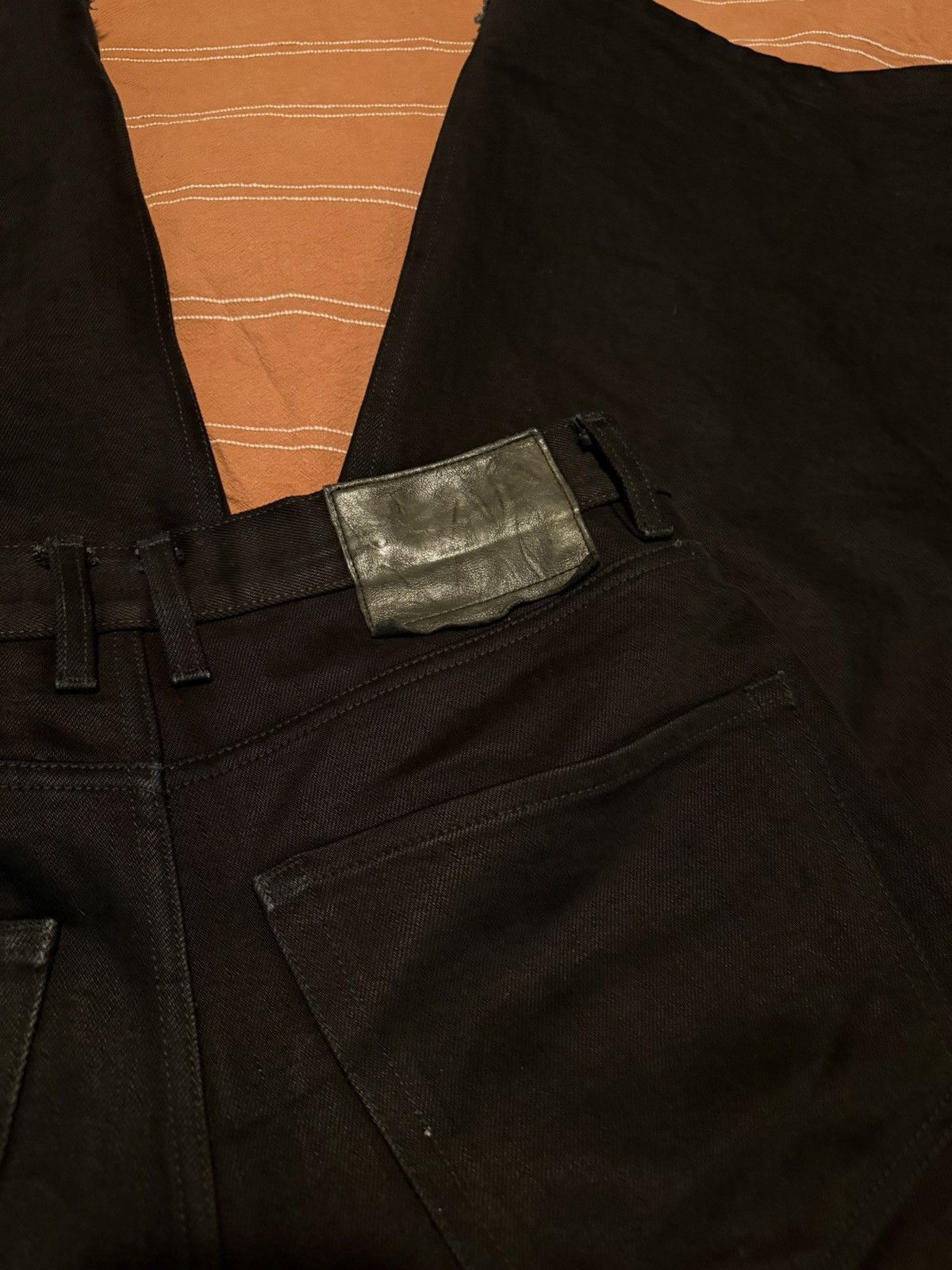K-Two Studios Ktwo 20oz Selvedge Jet Black Japanese Denim Size US 32 / EU 48 - 4 Thumbnail