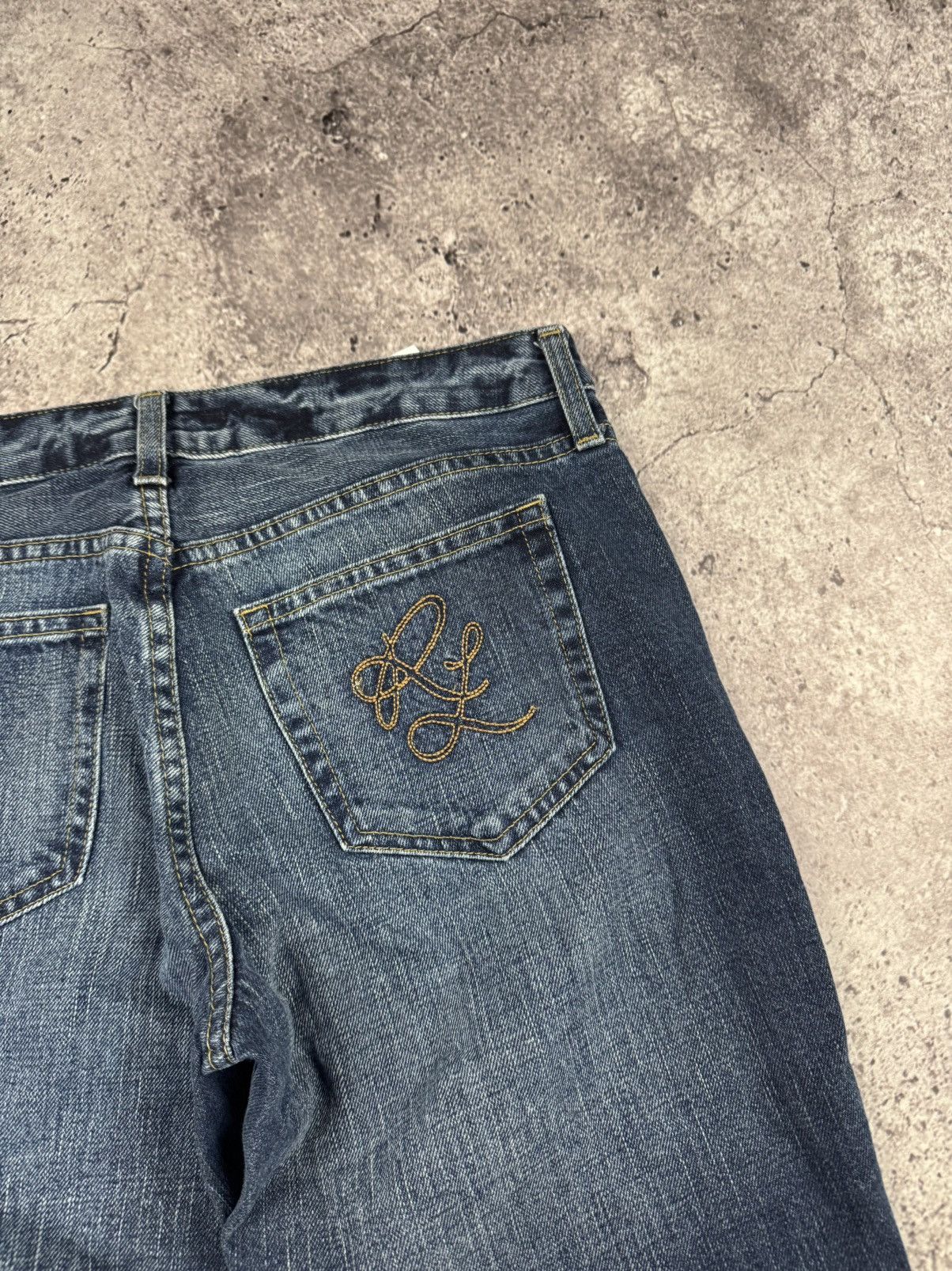 Polo Ralph Lauren VINTAGE Y2K FLARED BOOTCUT RL POLO JEANS EMBOIDER LOGO Size 27" / US 4 / IT 40 - 3 Thumbnail