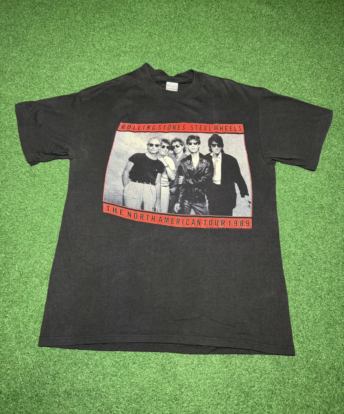Brockum Vintage 80s Rolling Stones 21x28 Concert L/XL T Shirt Size US L / EU 52-54 / 3 - 1 Thumbnail