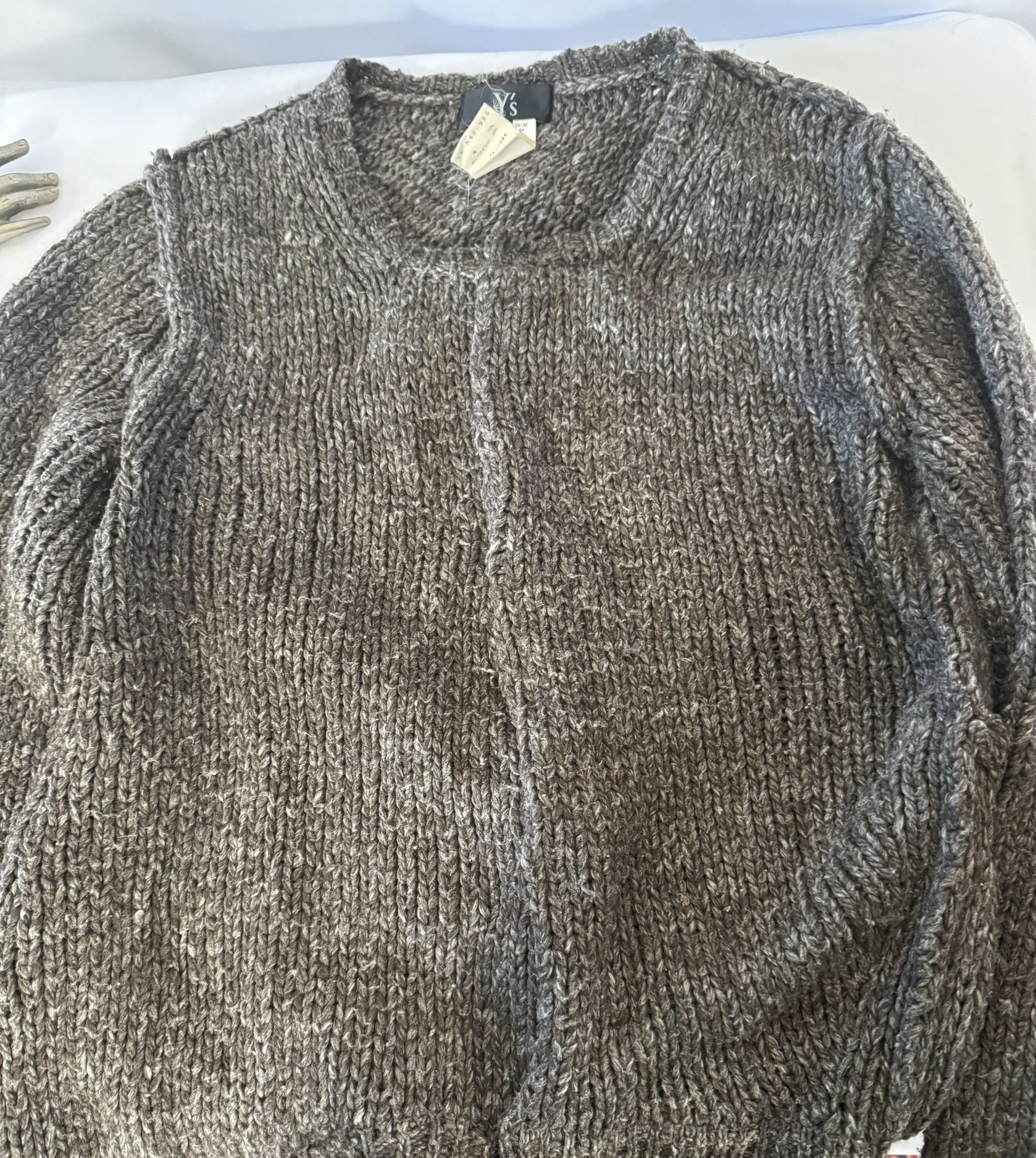 Yohji Yamamoto Y's by Yohji Yamamoto Diagonal Rib Cardigan - Size 3 Size M / US 6-8 / IT 42-44 - 6 Thumbnail