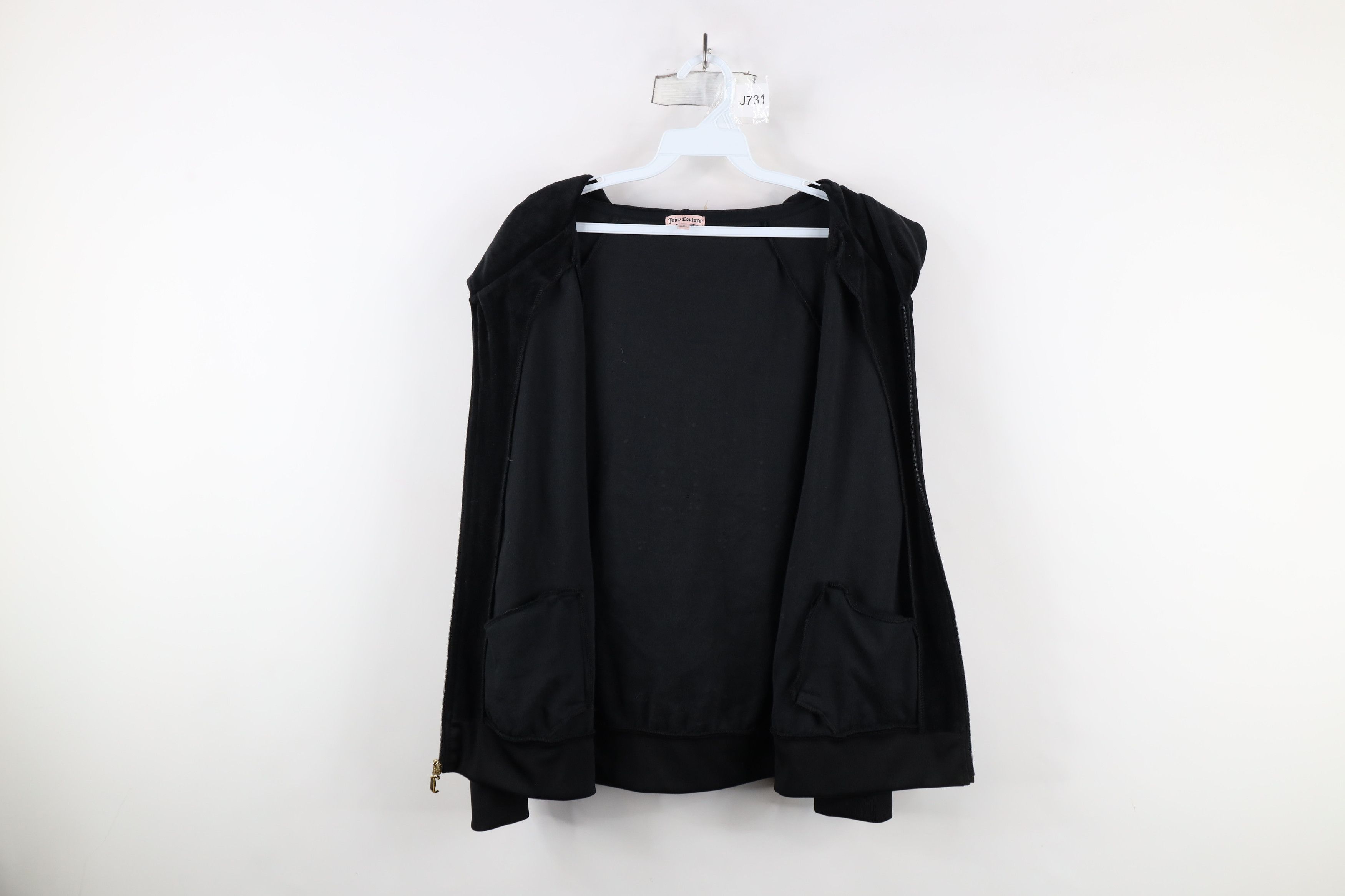 Juicy Couture × Vintage Vintage 90s Y2K Juicy Couture Velour Sequined Hoodie Jacket Size L / US 10 / IT 46 - 8 Thumbnail